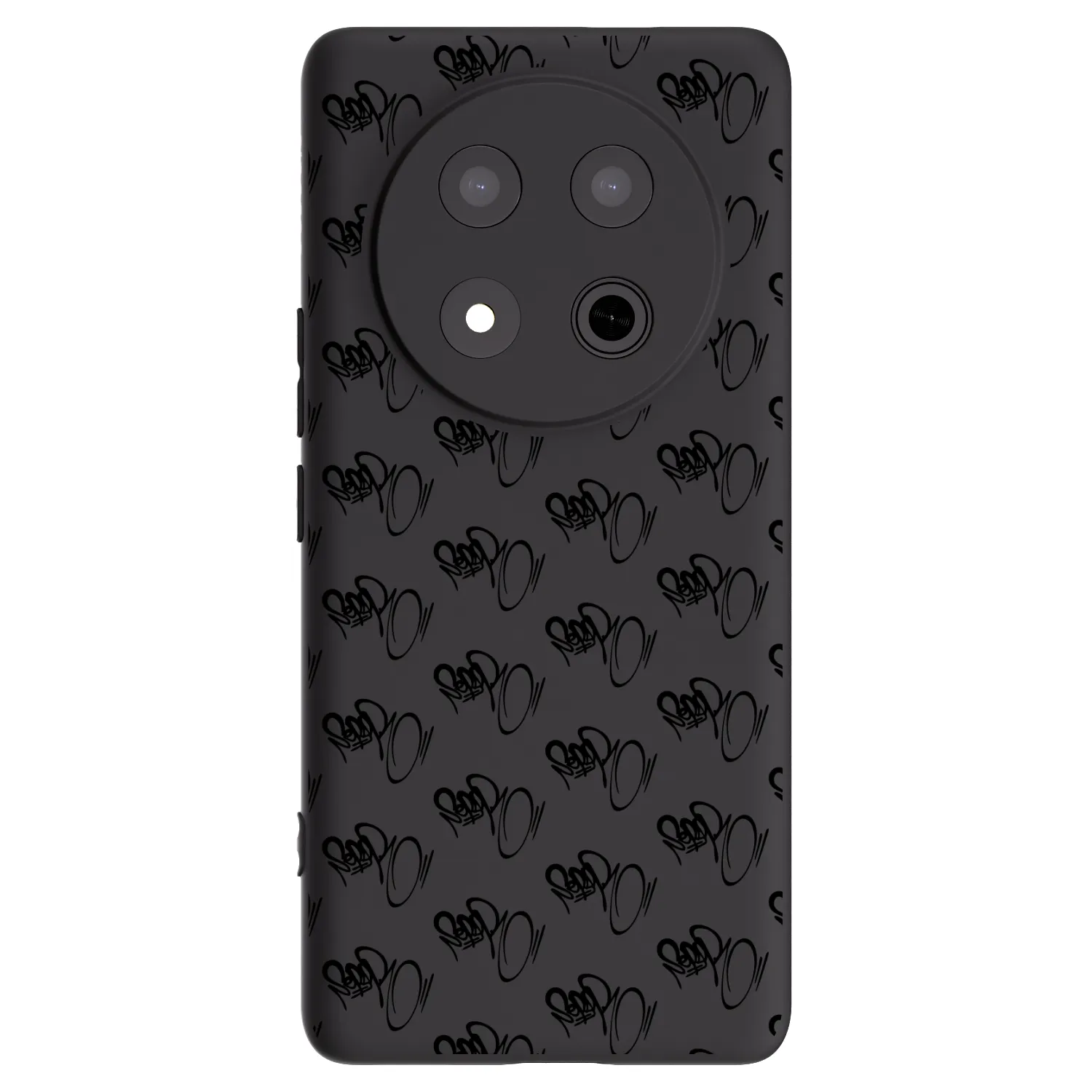 Picasee silikonový černý obal pro Honor Magic7 Lite 5G - Separ - Black On Black 1