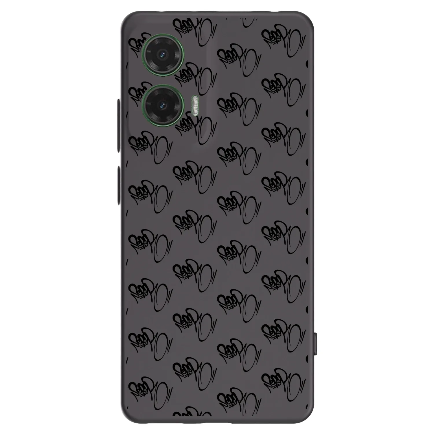 Picasee silikonový černý obal pro Motorola Moto G35 5G - Separ - Black On Black 1