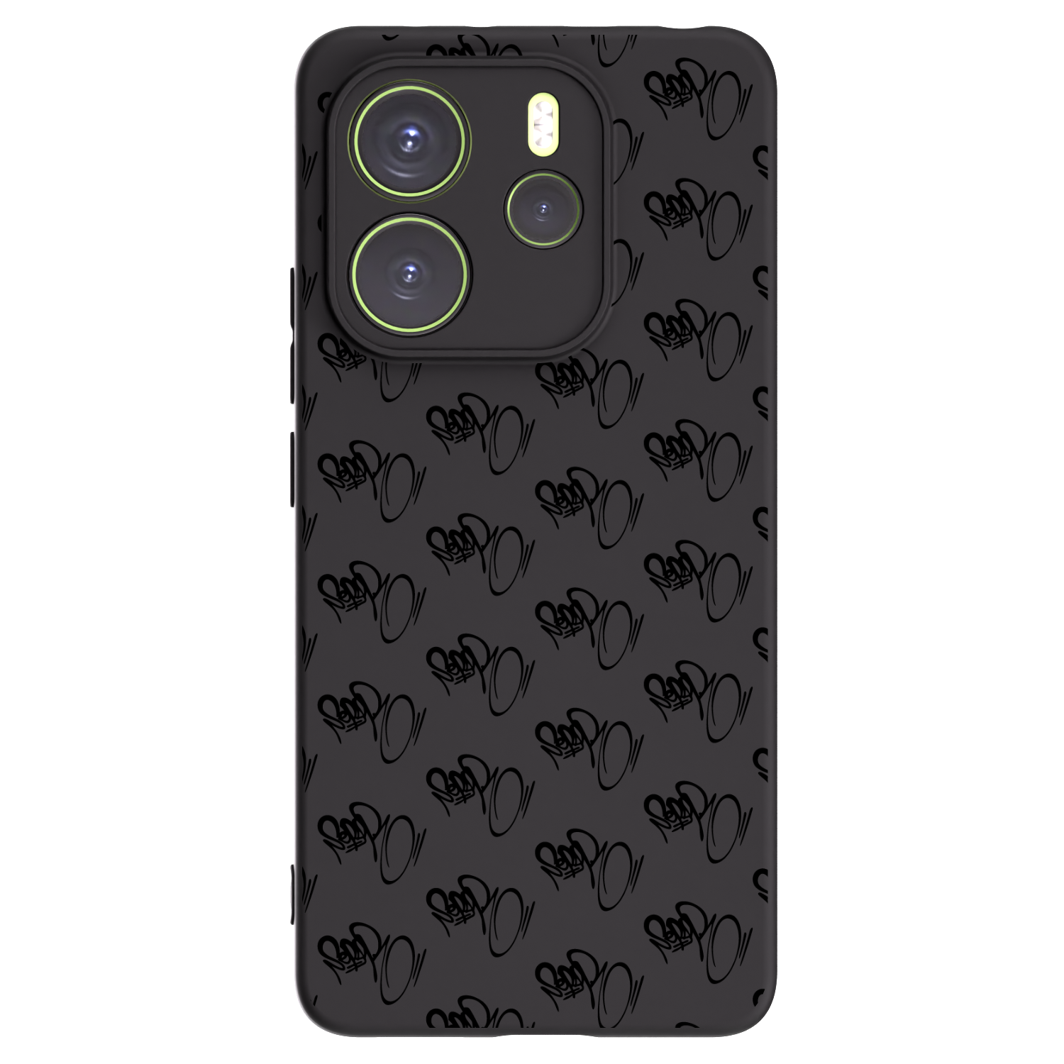 Picasee silikonový černý obal pro Xiaomi Redmi Note 14 4G - Separ - Black On Black 1