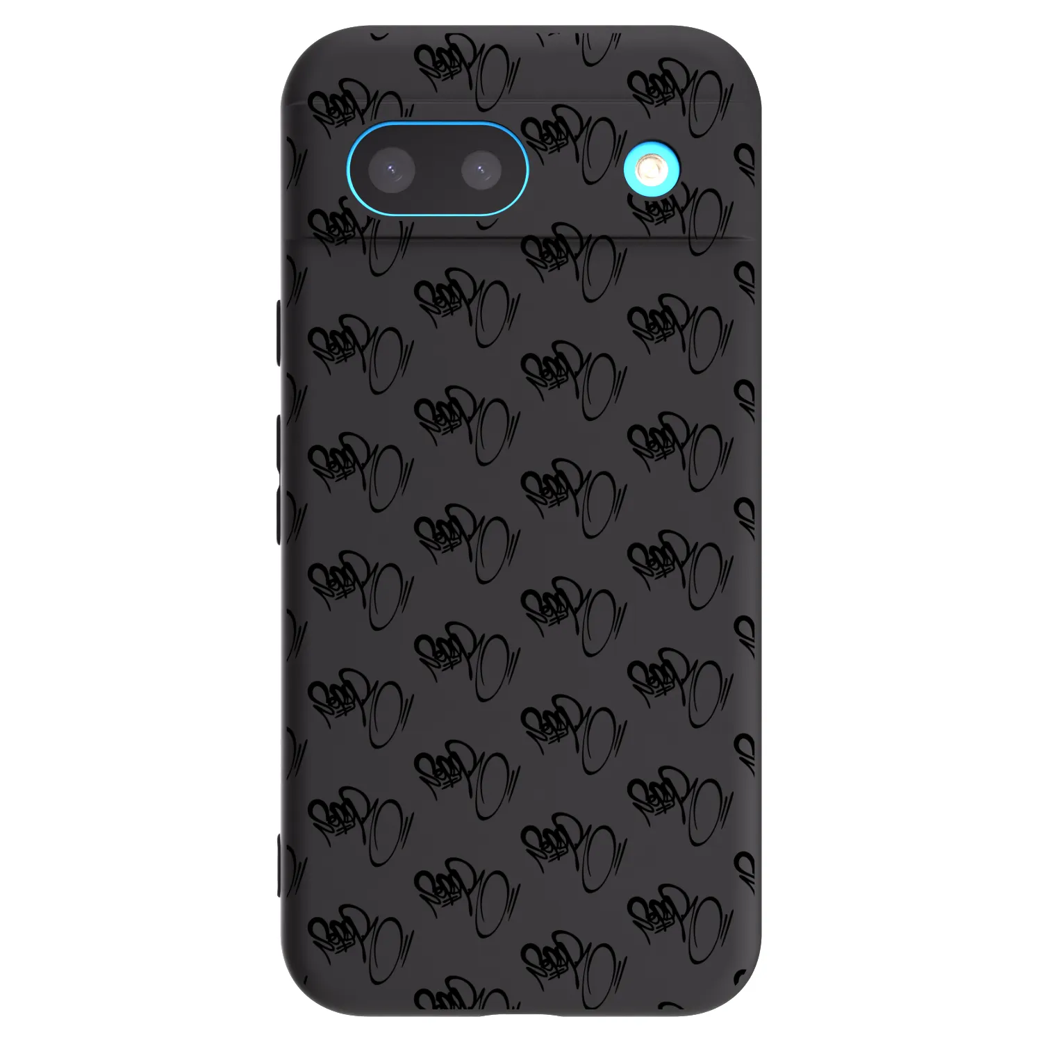 Picasee silikonový černý obal pro Google Pixel 8a - Separ - Black On Black 1