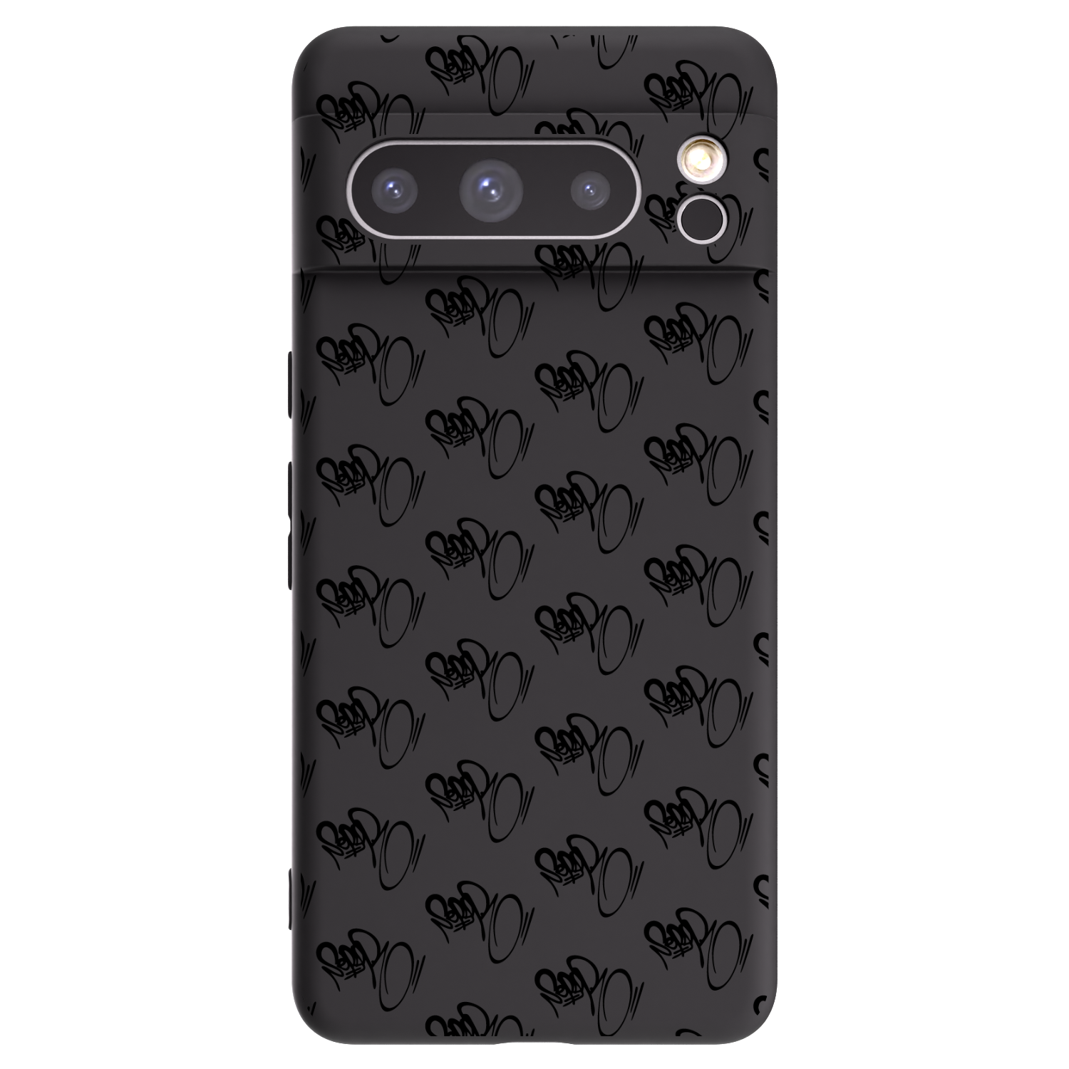 Picasee silikonový černý obal pro Google Pixel 8 Pro - Separ - Black On Black 1