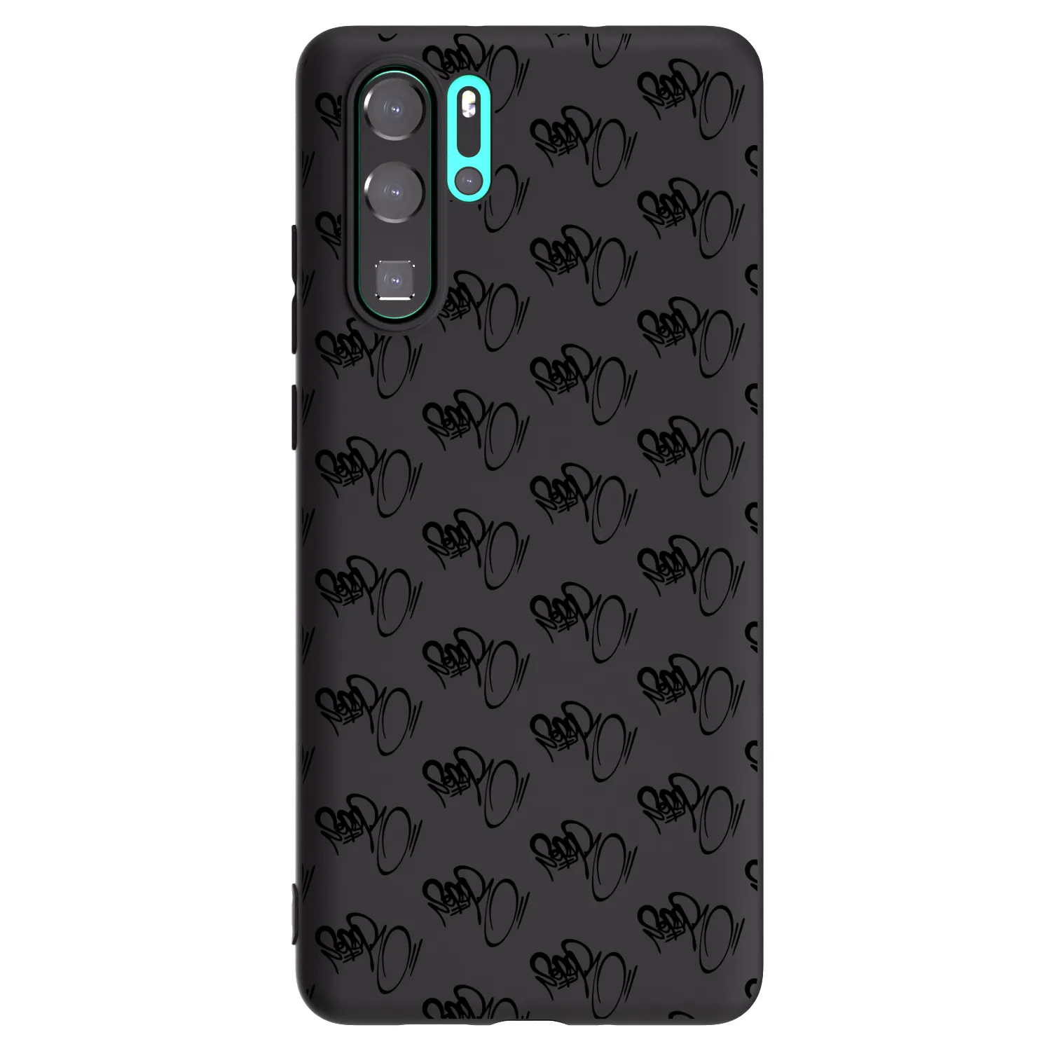 Picasee silikonový černý obal pro Huawei P30 Pro - Separ - Black On Black 1