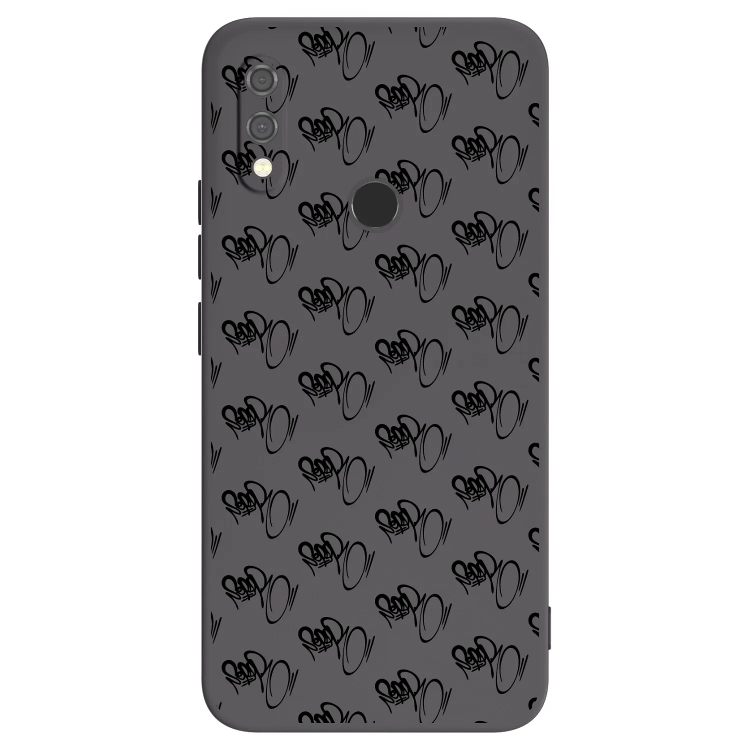 Picasee silikonový černý obal pro Xiaomi Redmi Note 7 - Separ - Black On Black 1
