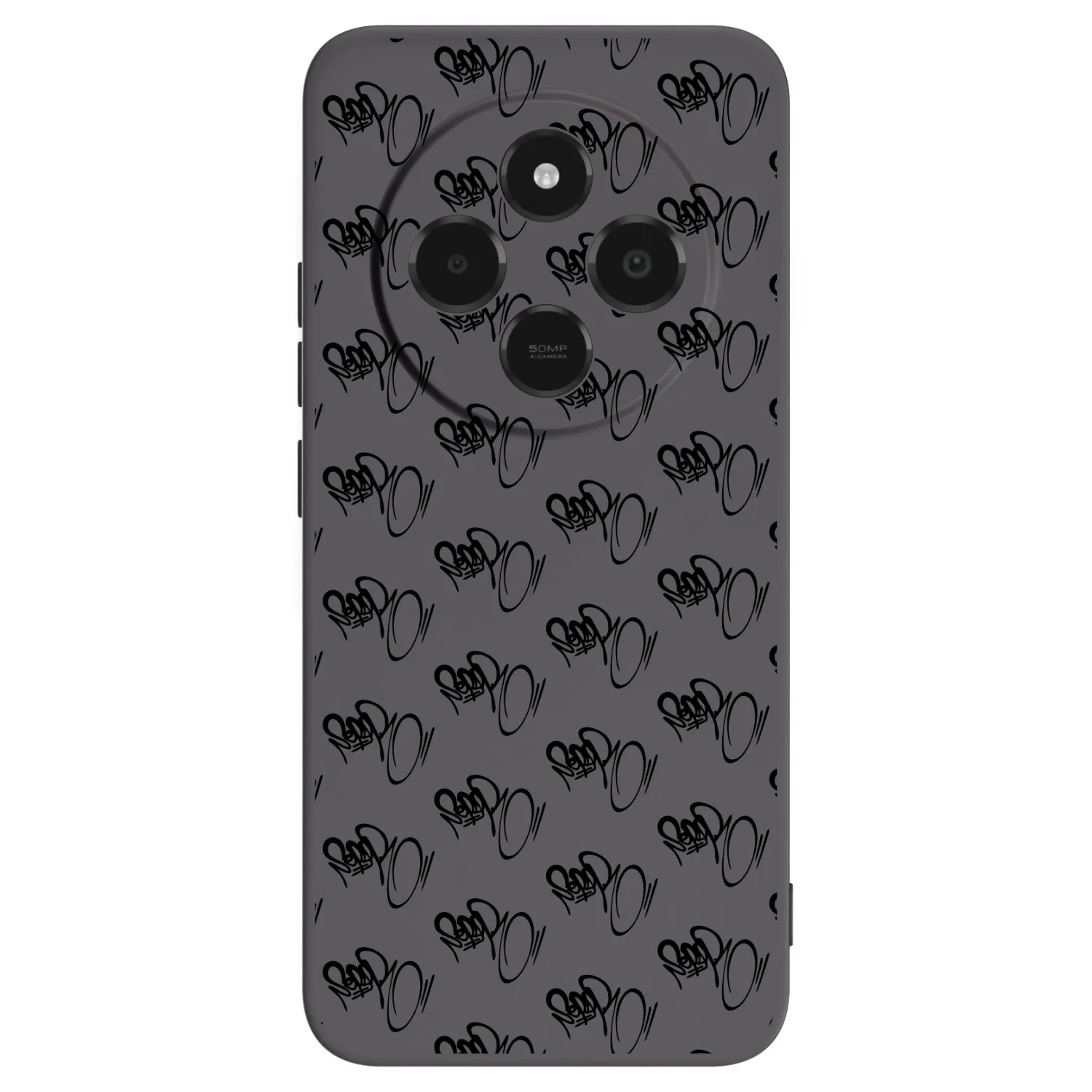 Picasee silikonový černý obal pro Xiaomi Poco C75 - Separ - Black On Black 1