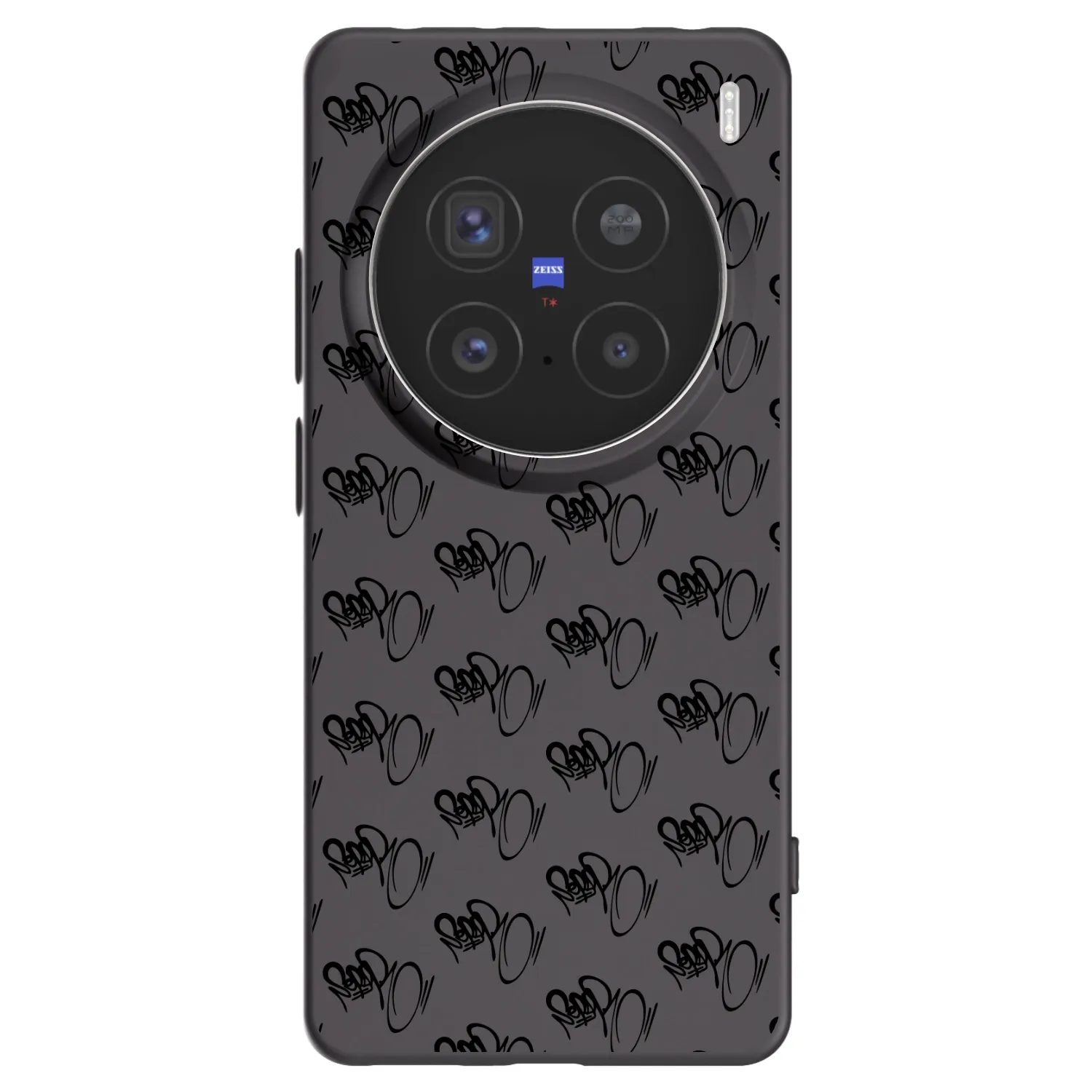 Picasee silikonový černý obal pro Vivo X200 Pro - Separ - Black On Black 1