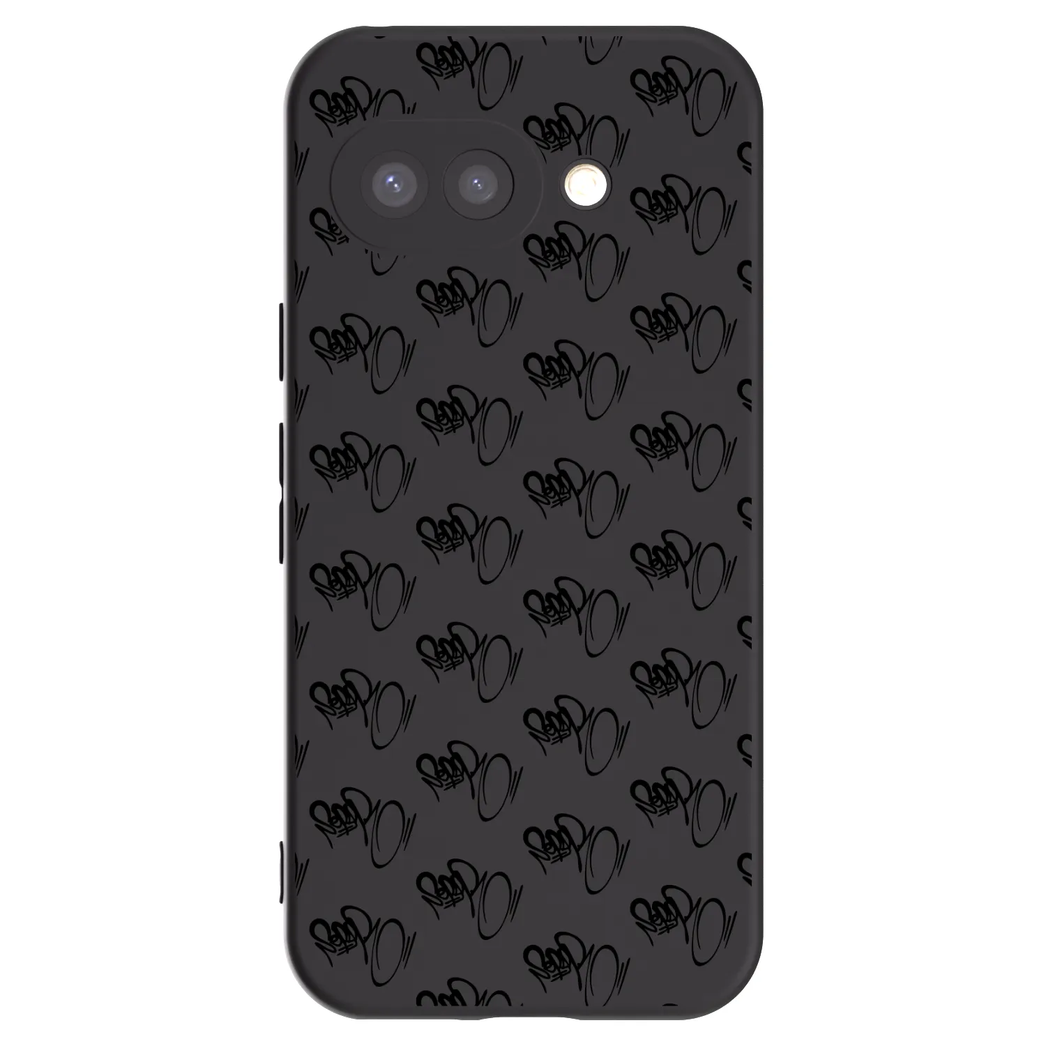 Picasee silikonový černý obal pro Google Pixel 9a - Separ - Black On Black 1
