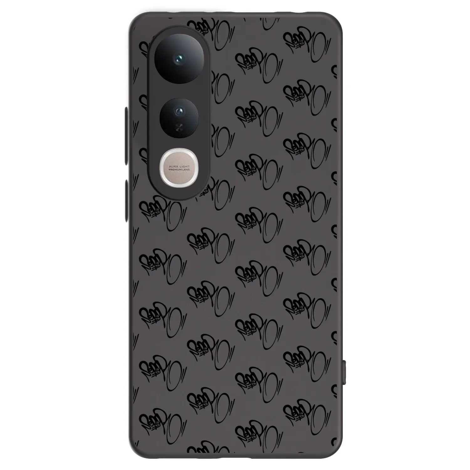 Picasee silikonový černý obal pro Vivo V50 Lite 5G - Separ - Black On Black 1