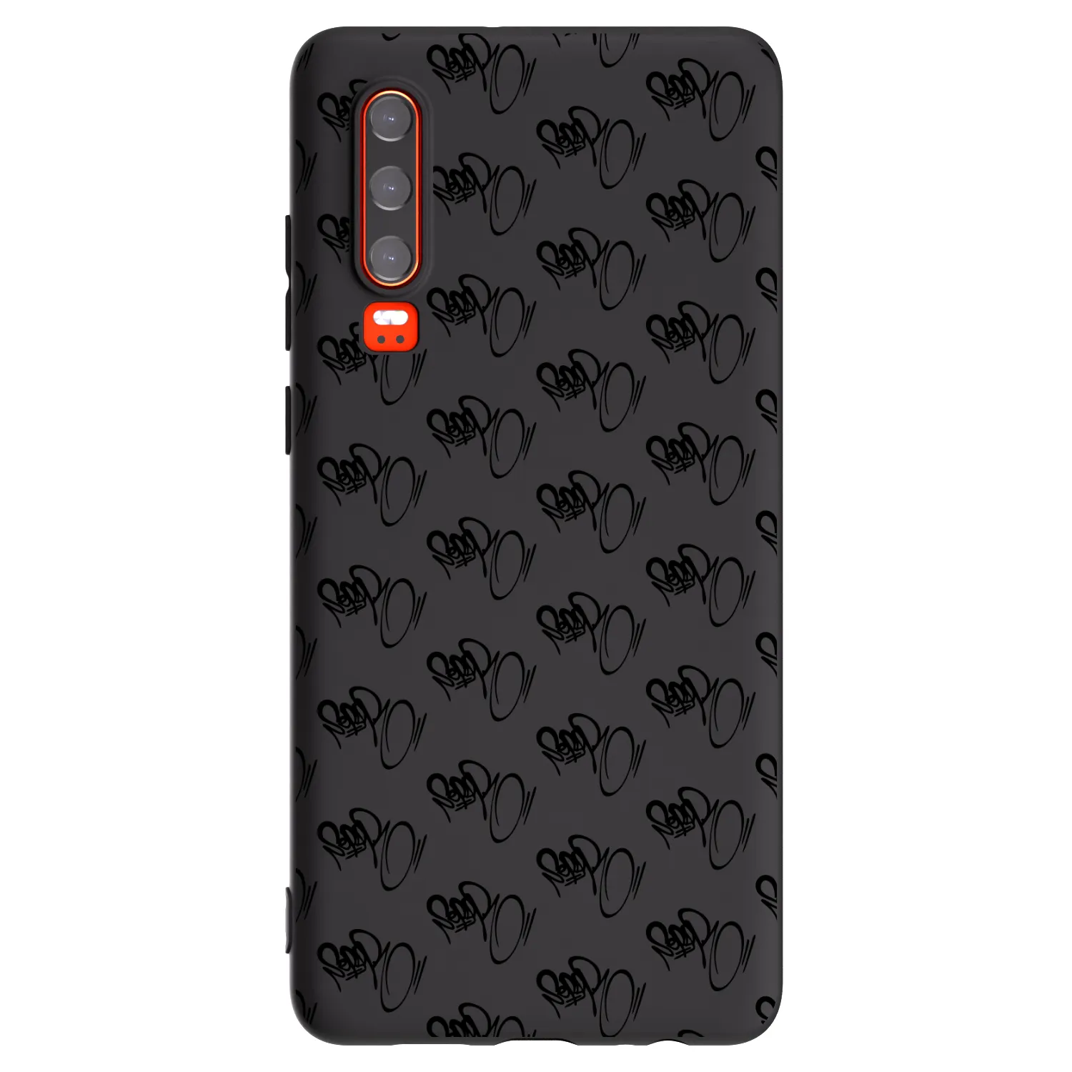 Picasee silikonový černý obal pro Huawei P30 - Separ - Black On Black 1