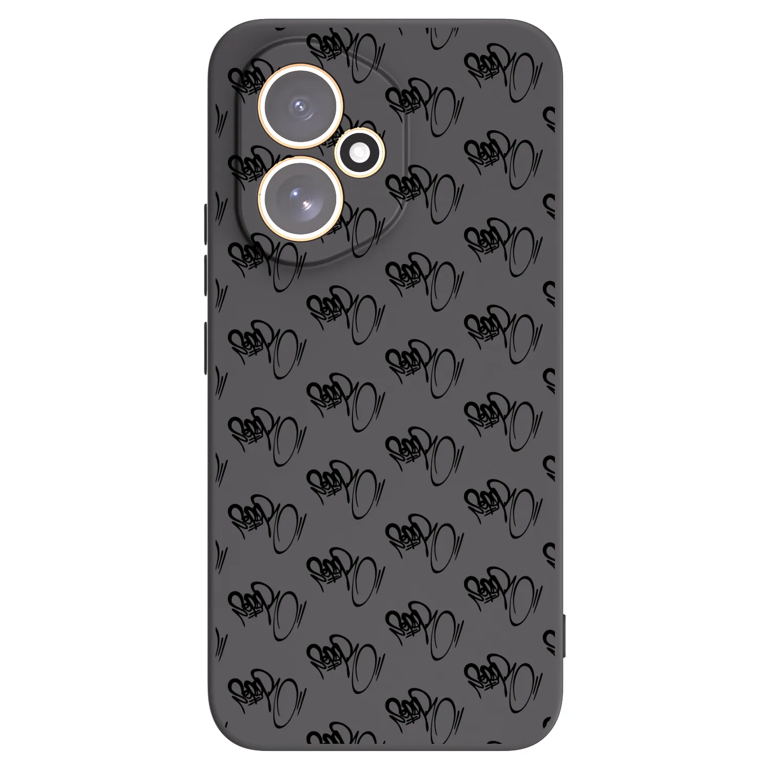 Picasee silikonový černý obal pro Honor 400 5G - Separ - Black On Black 1