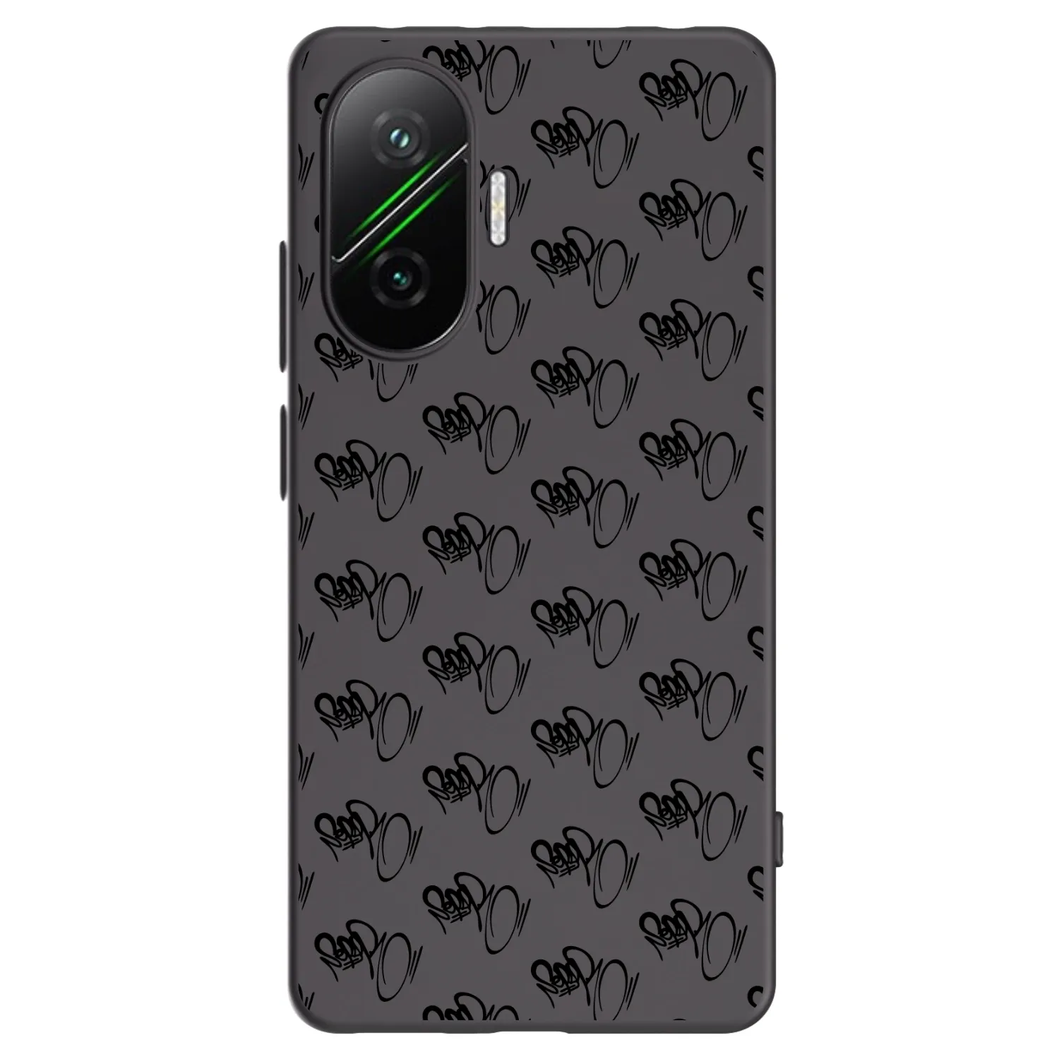 Picasee silikonový černý obal pro Xiaomi Poco F7 5G - Separ - Black On Black 1