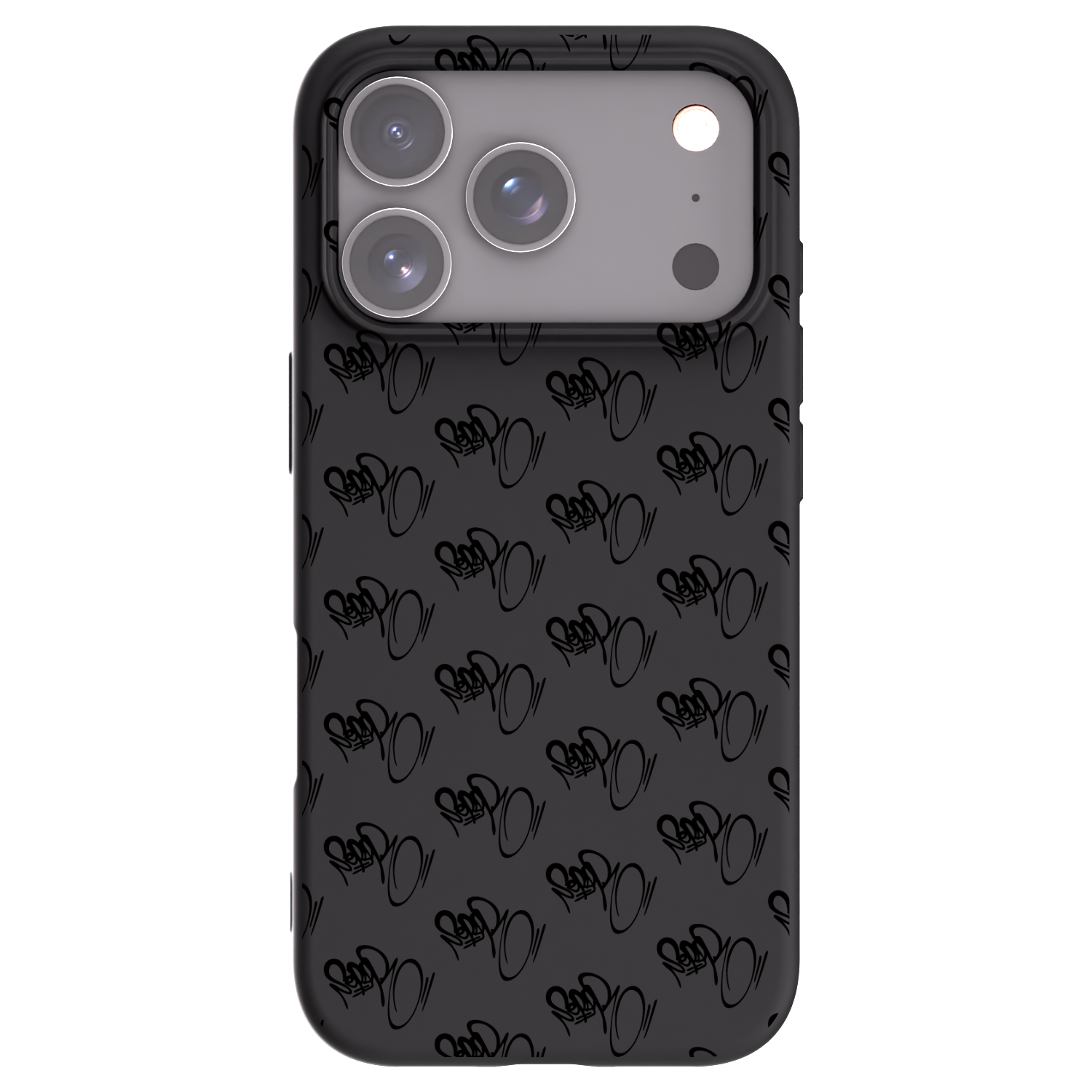 Picasee silikonový černý obal pro Apple iPhone 17 Pro - Separ - Black On Black 1