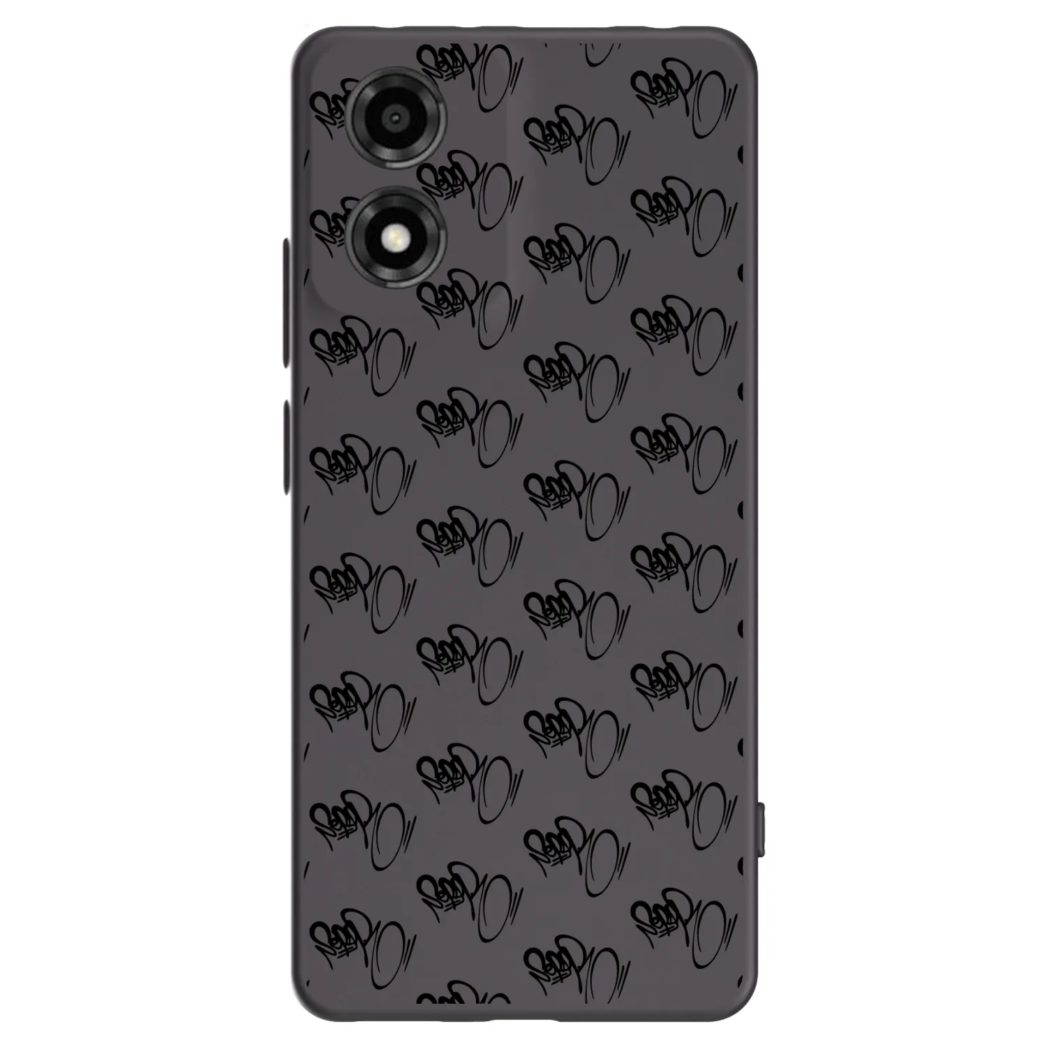 Picasee silikonový černý obal pro Motorola Moto E14 - Separ - Black On Black 1