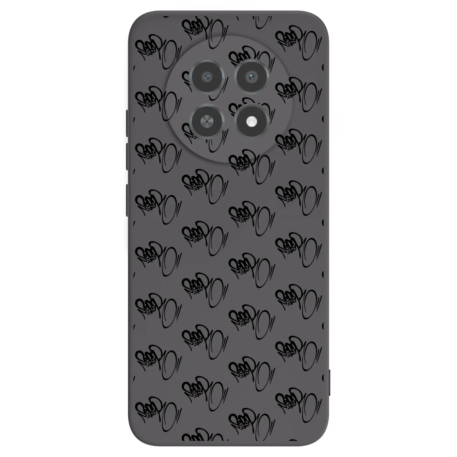 Picasee silikonový černý obal pro Realme 12X - Separ - Black On Black 1