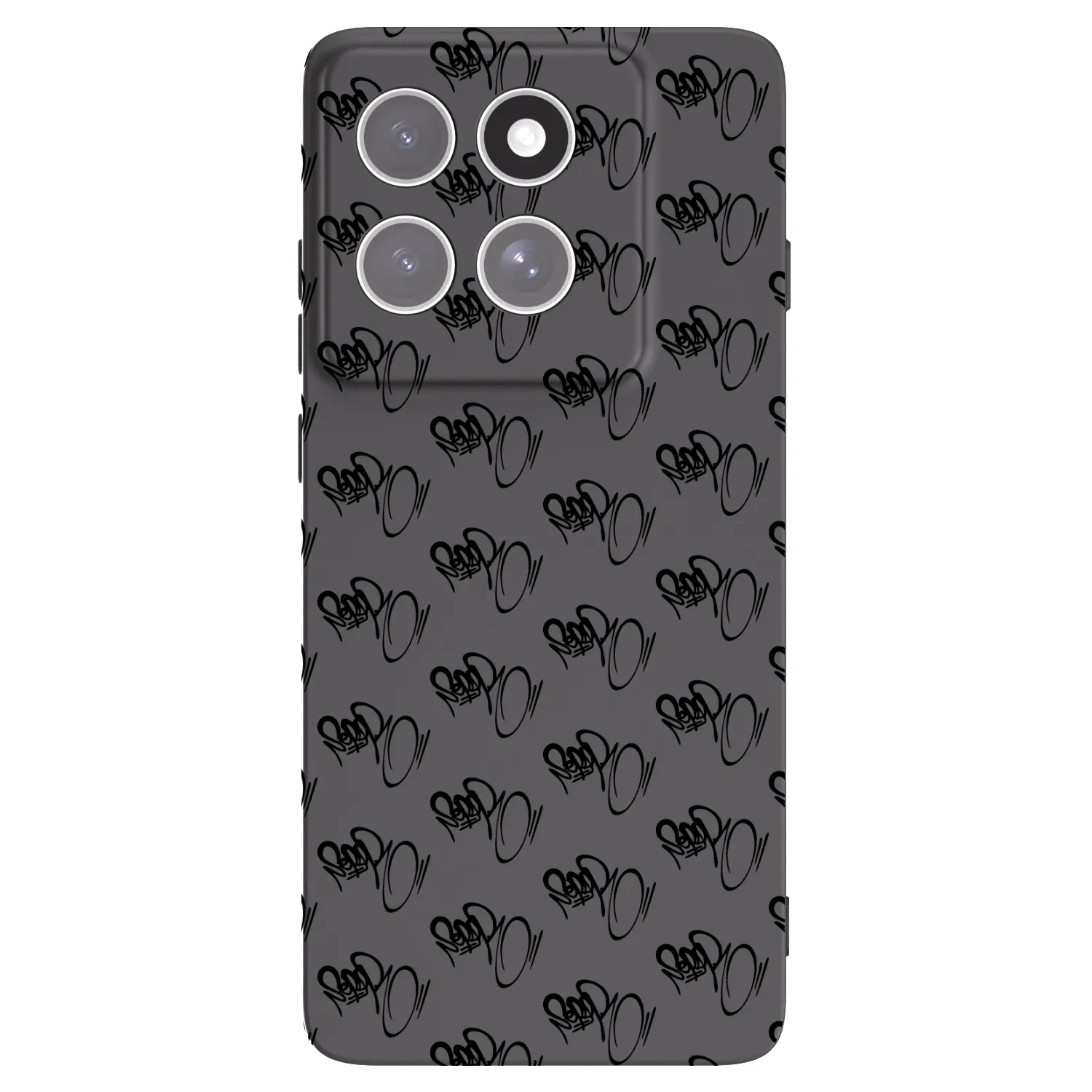 Picasee silikonový černý obal pro Motorola Edge 60 Pro - Separ - Black On Black 1