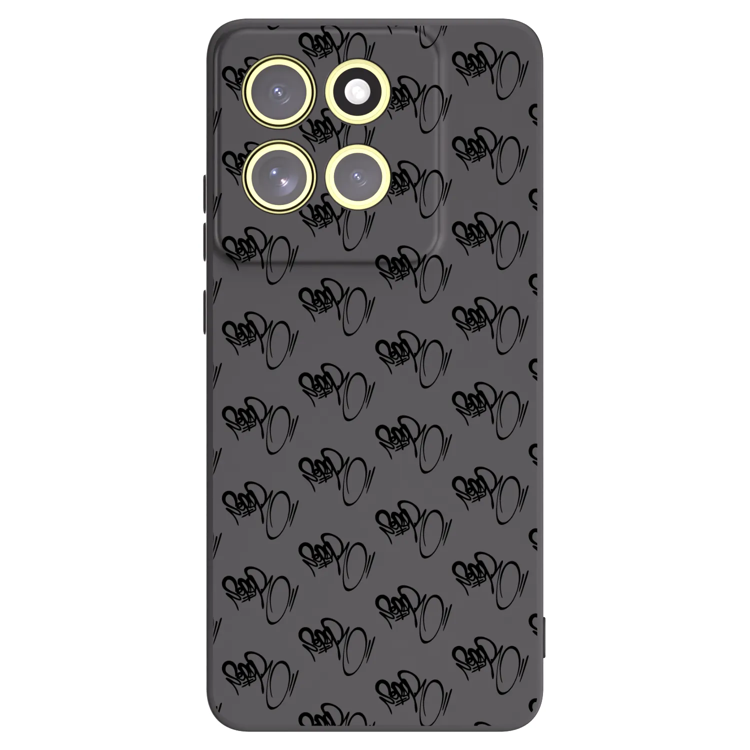 Picasee silikonový černý obal pro Motorola Moto G86 5G - Separ - Black On Black 1