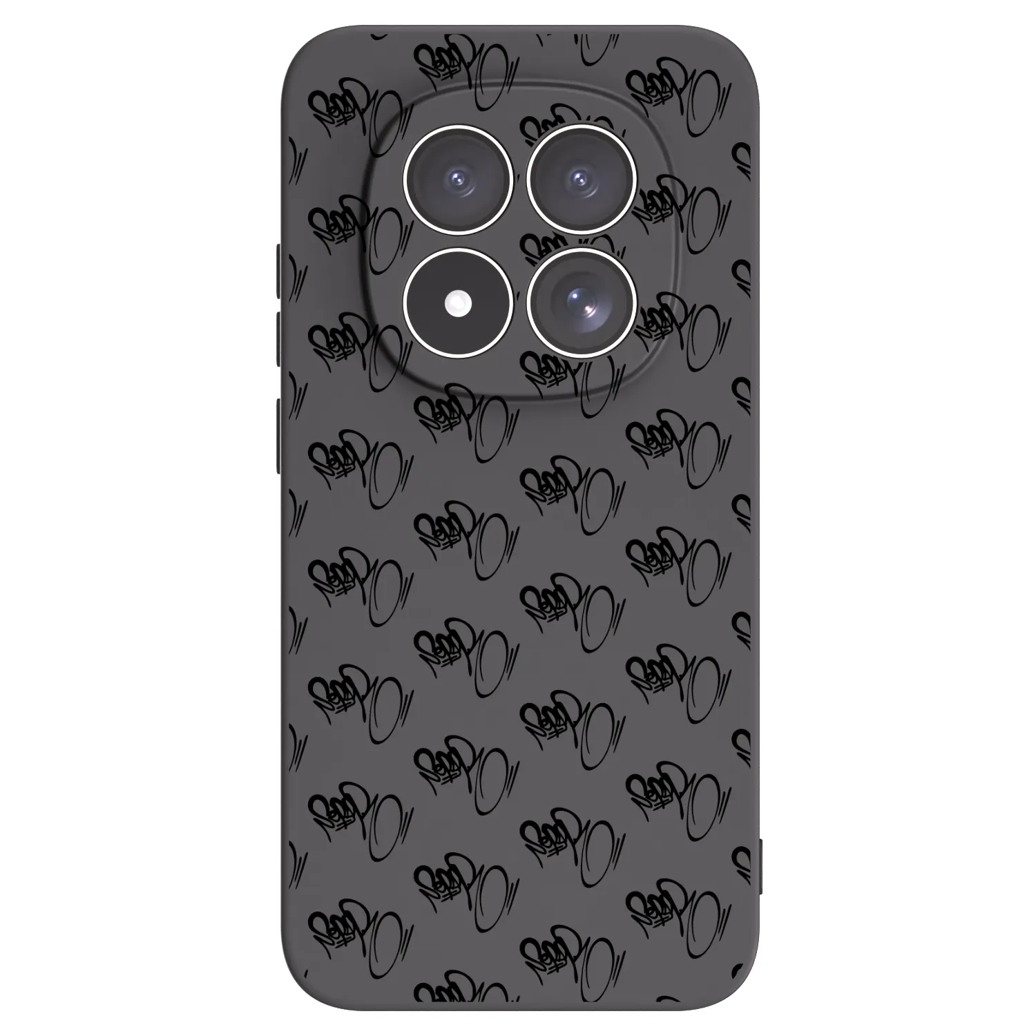 Picasee silikonový černý obal pro Xiaomi Redmi Note 15 Pro 4G - Separ - Black On Black 1