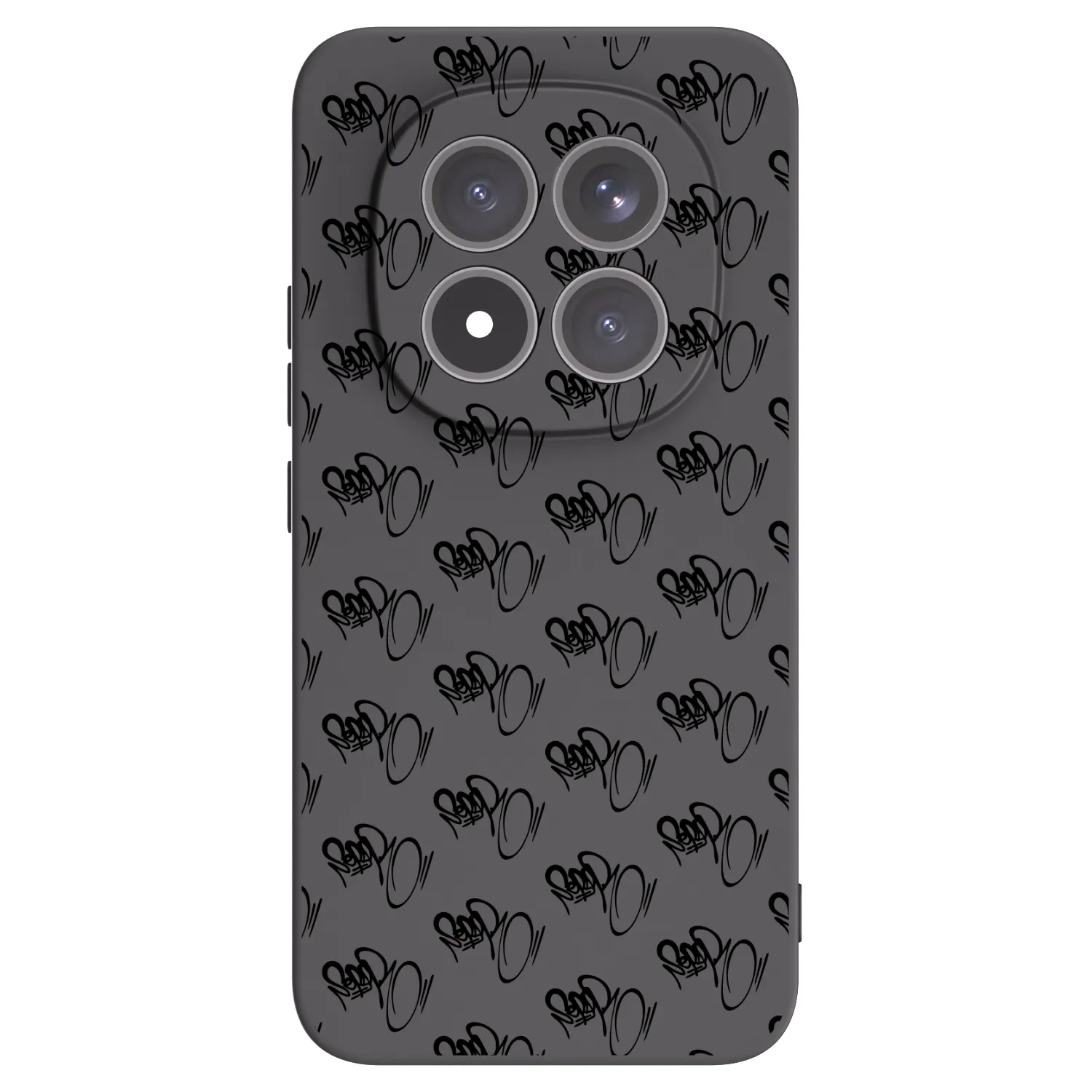 Picasee silikonový černý obal pro Xiaomi Redmi Note 15 Pro+ - Separ - Black On Black 1