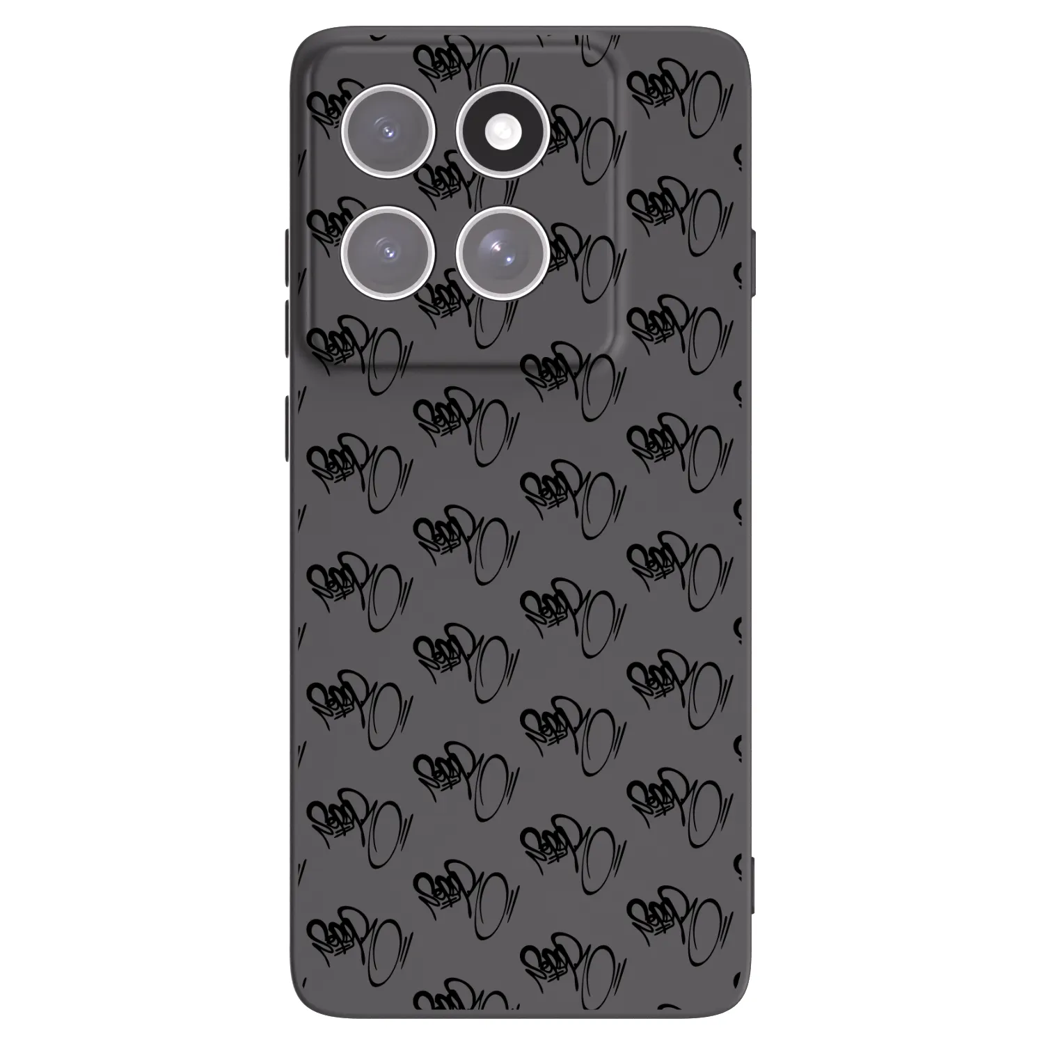 Picasee silikonový černý obal pro Motorola Edge 60 Fusion - Separ - Black On Black 1