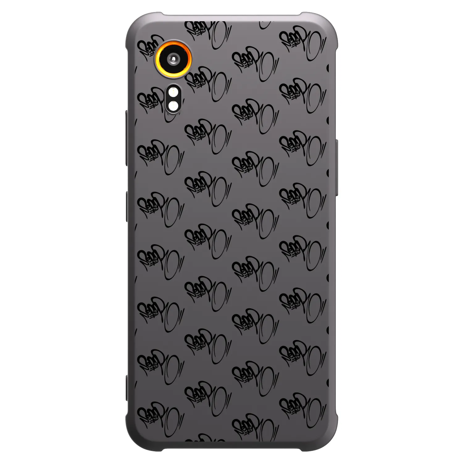 Picasee silikonový černý obal pro Samsung Galaxy Xcover 7 - Separ - Black On Black 1