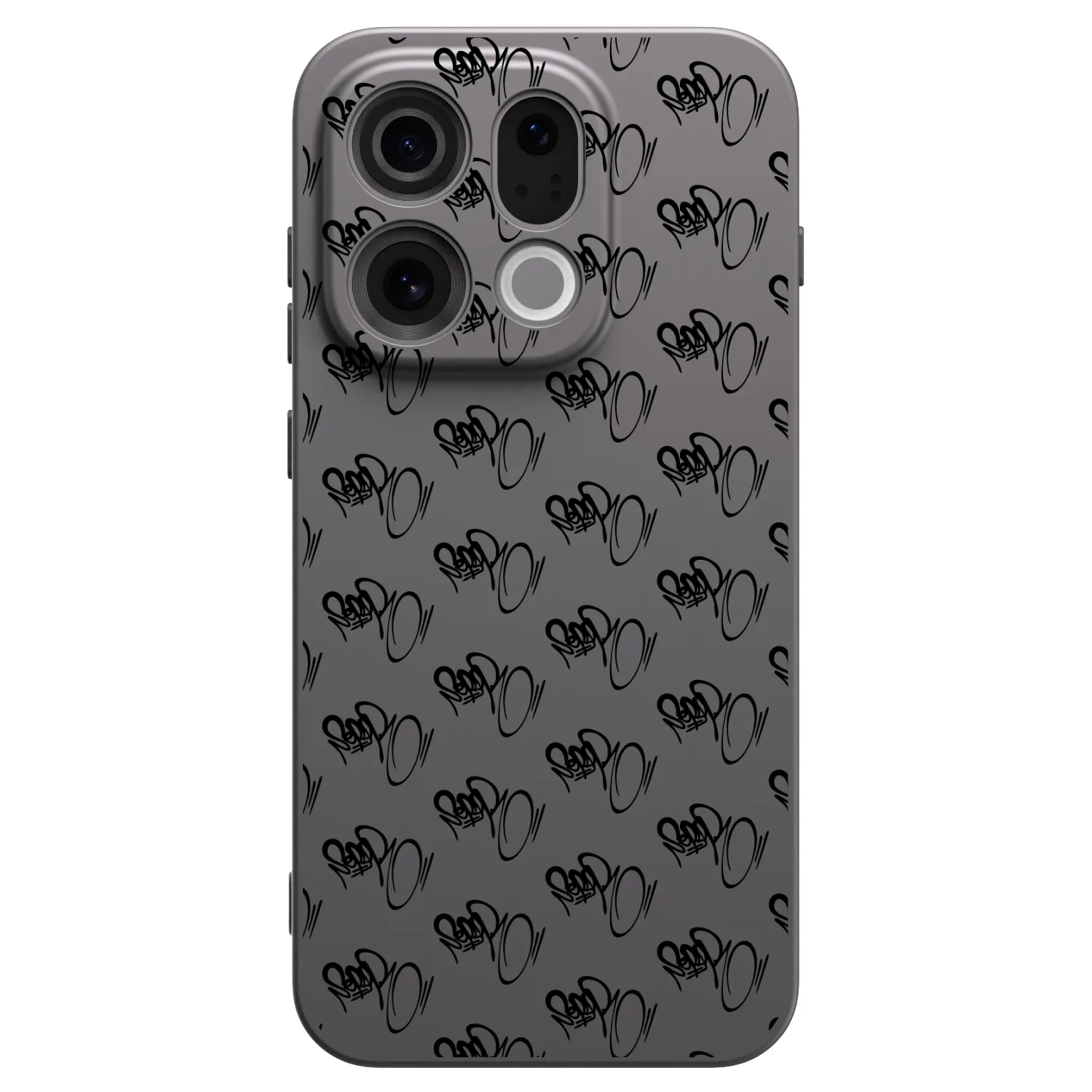 Picasee silikonový černý obal pro OPPO Find X9 - Separ - Black On Black 1