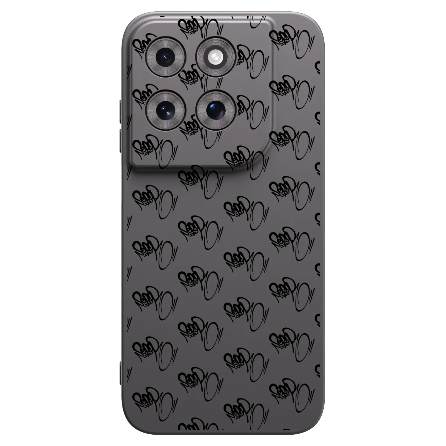 Picasee silikonový černý obal pro Motorola Moto G77 - Separ - Black On Black 1