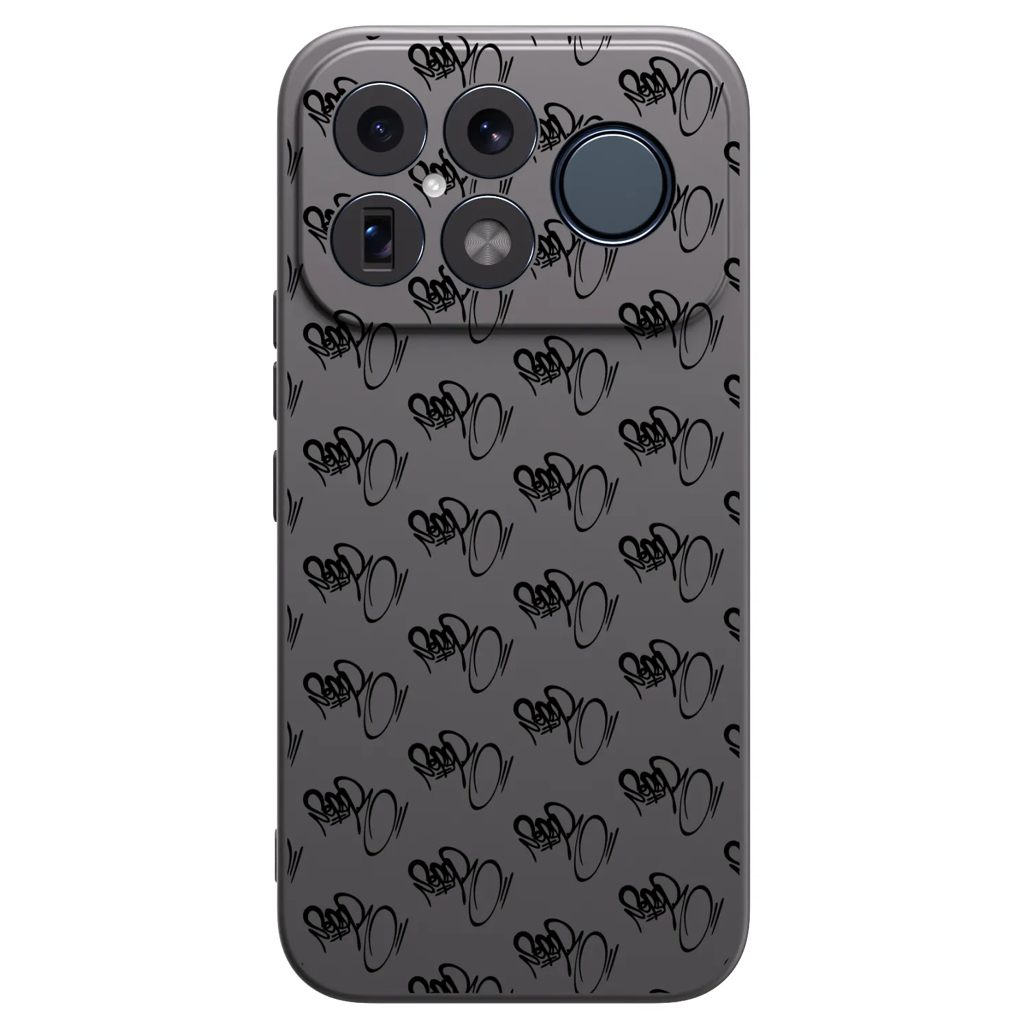 Picasee silikonový černý obal pro Xiaomi Poco F8 Ultra - Separ - Black On Black 1