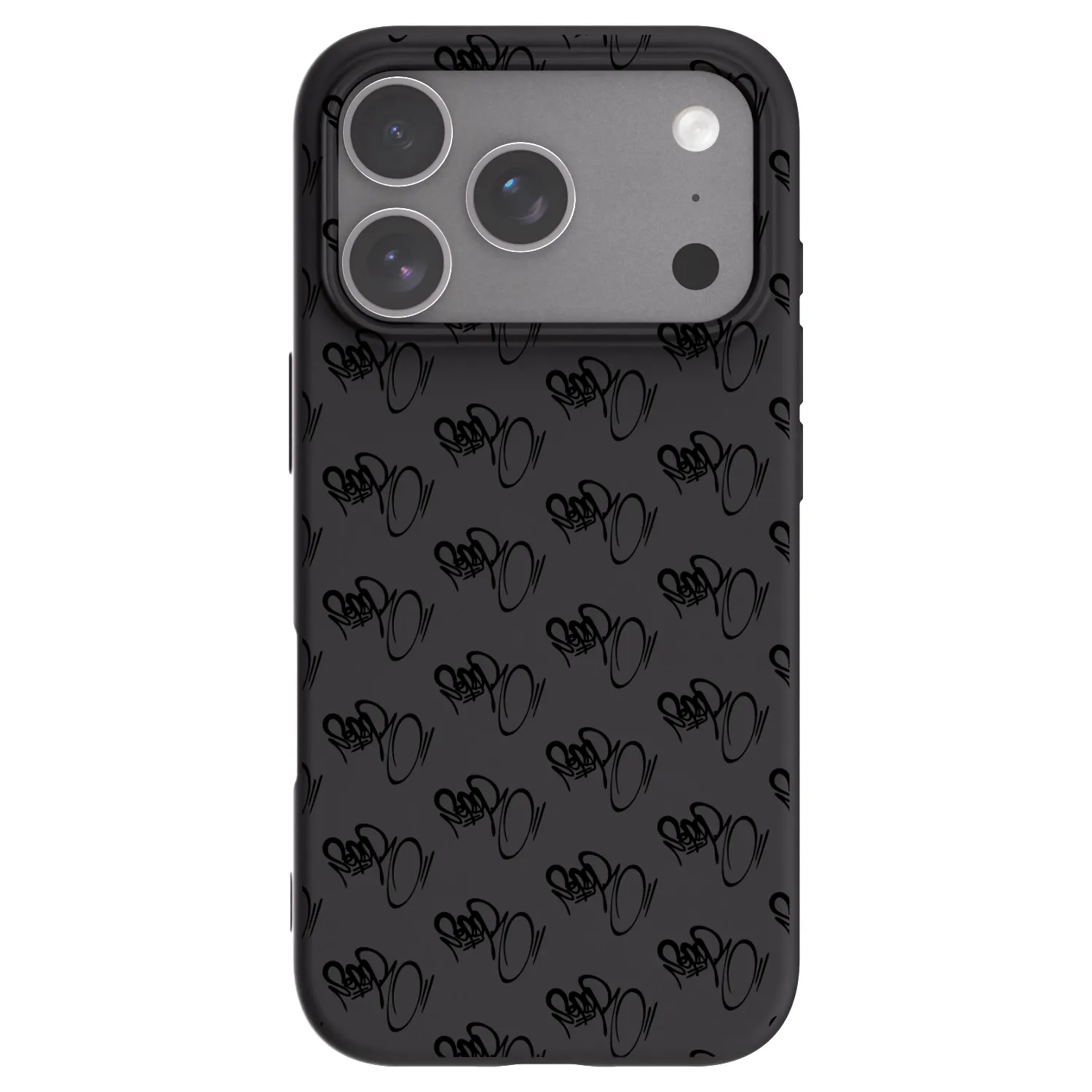 Picasee silikonový černý obal pro Apple iPhone 18 Pro - Separ - Black On Black 1