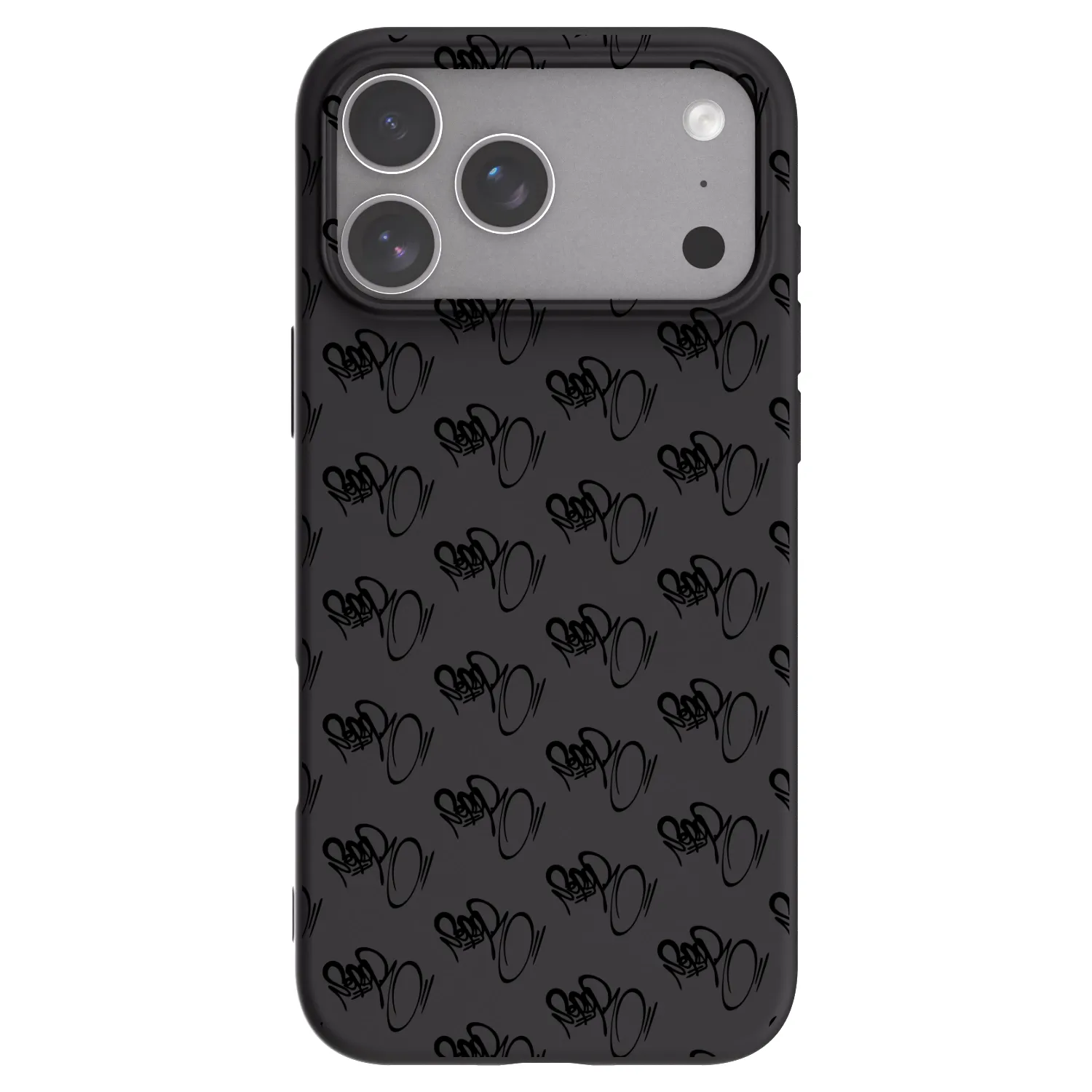 Picasee silikonový černý obal pro Apple iPhone 18 Pro Max - Separ - Black On Black 1