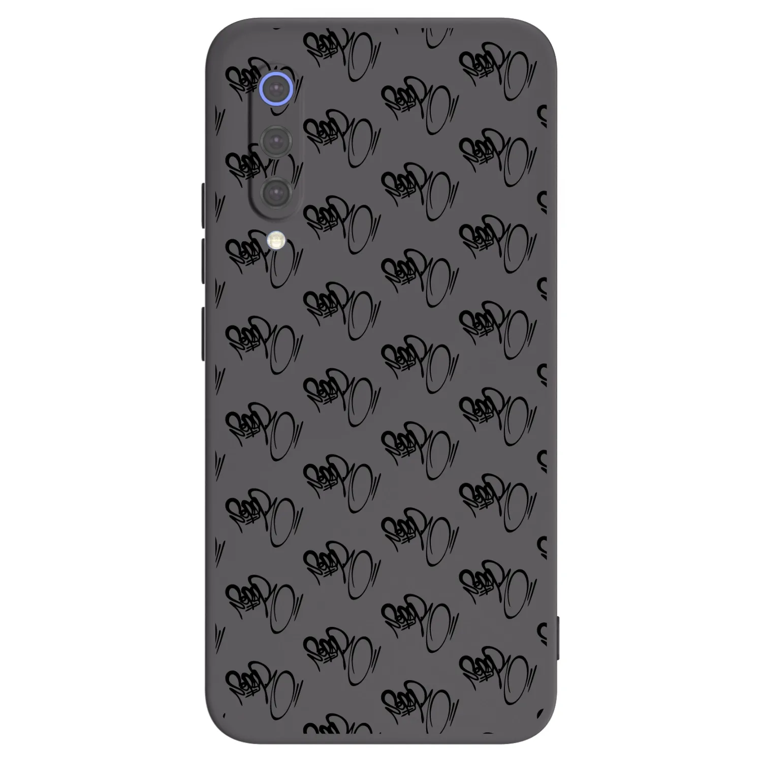 Picasee silikonový černý obal pro Xiaomi Mi 9 SE - Separ - Black On Black 1