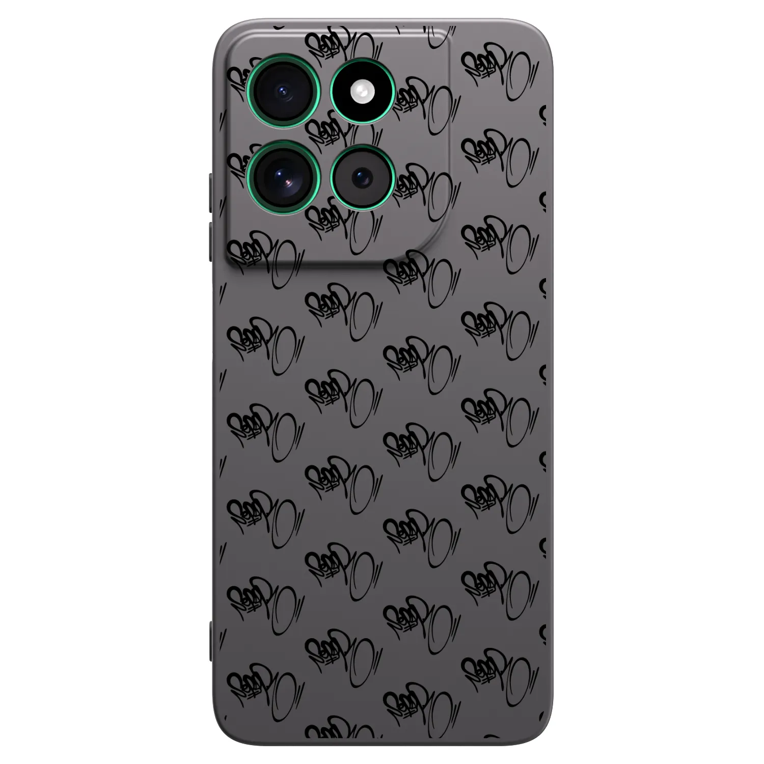 Picasee silikonový černý obal pro Motorola Moto G57 Power - Separ - Black On Black 1