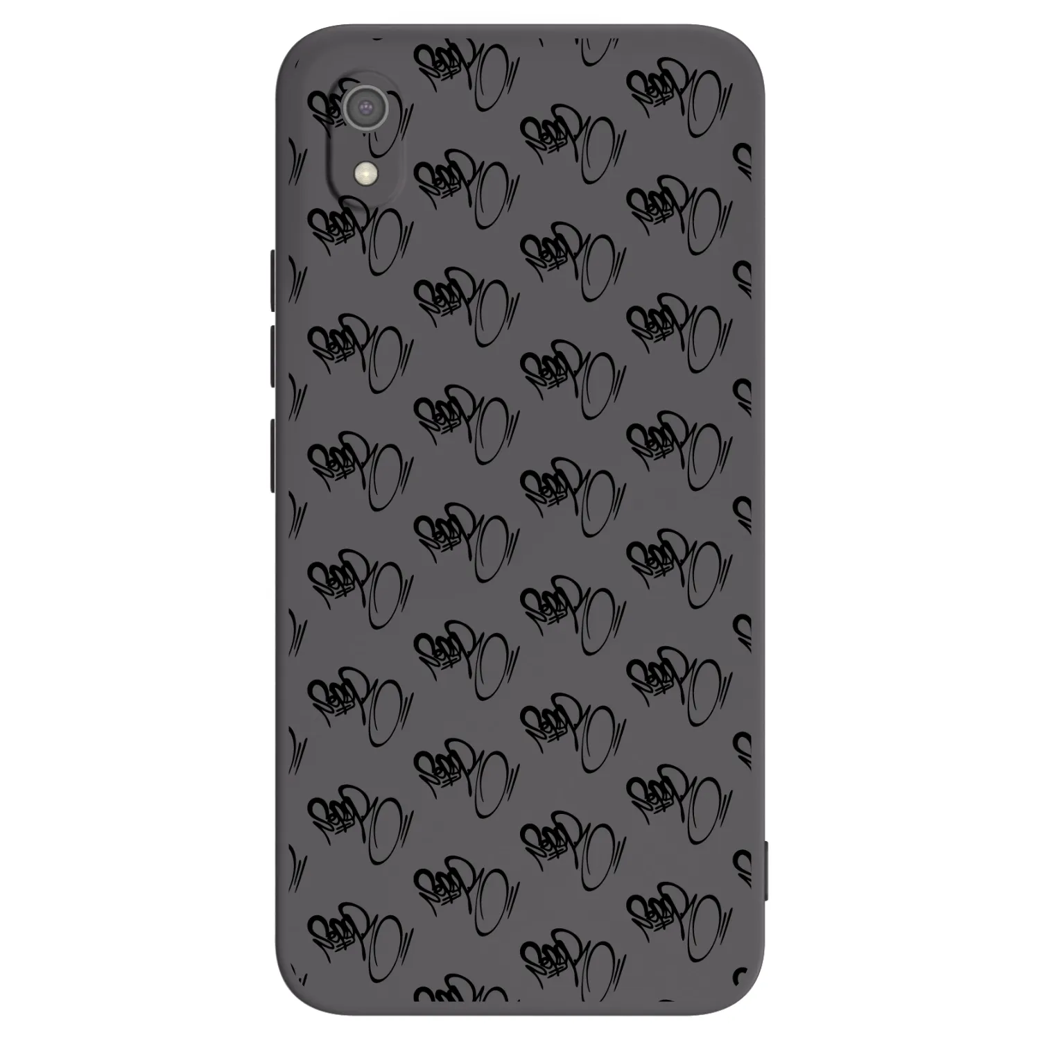 Picasee silikonový černý obal pro Xiaomi Redmi 7A - Separ - Black On Black 1