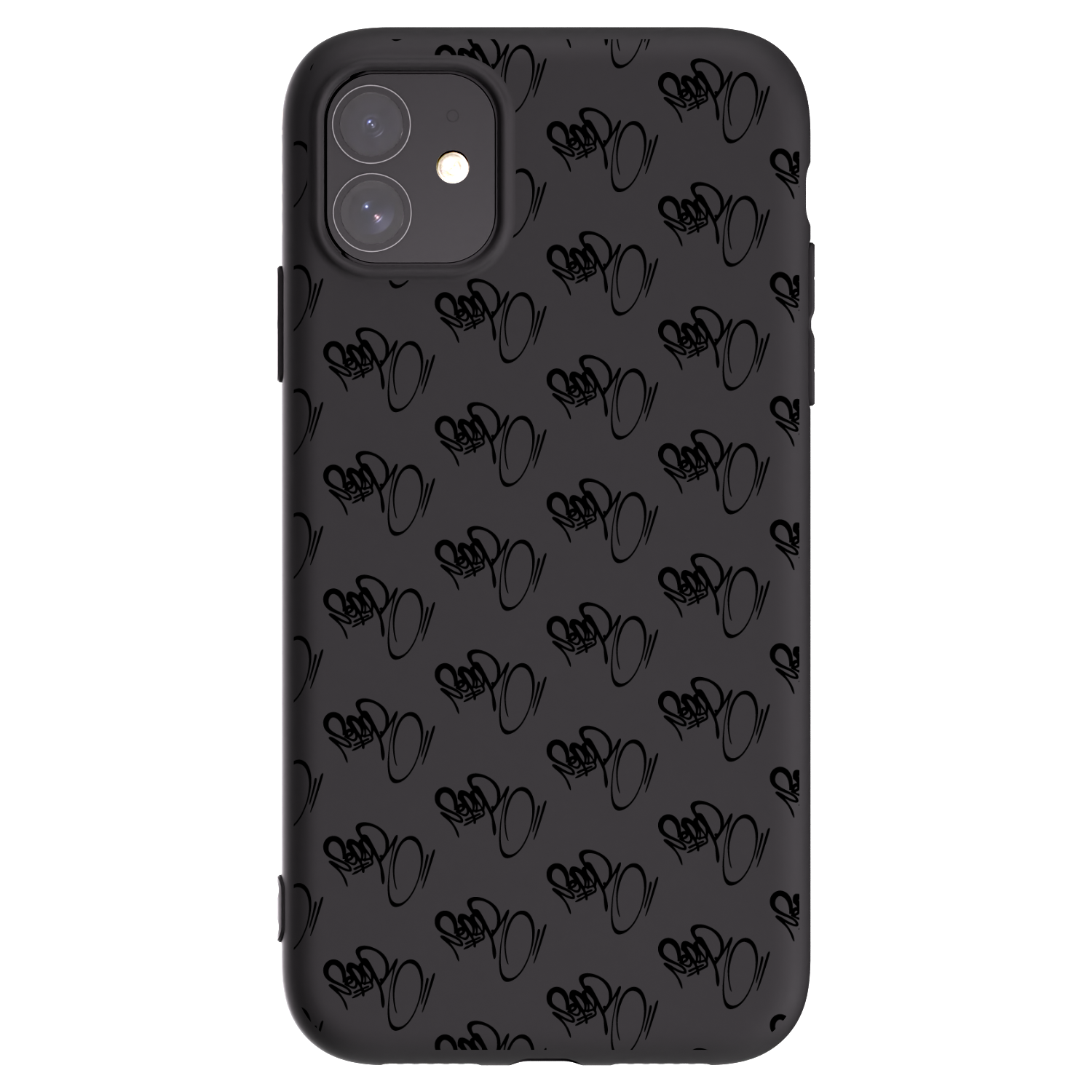 Picasee silikonový černý obal pro Apple iPhone 11 - Separ - Black On Black 1