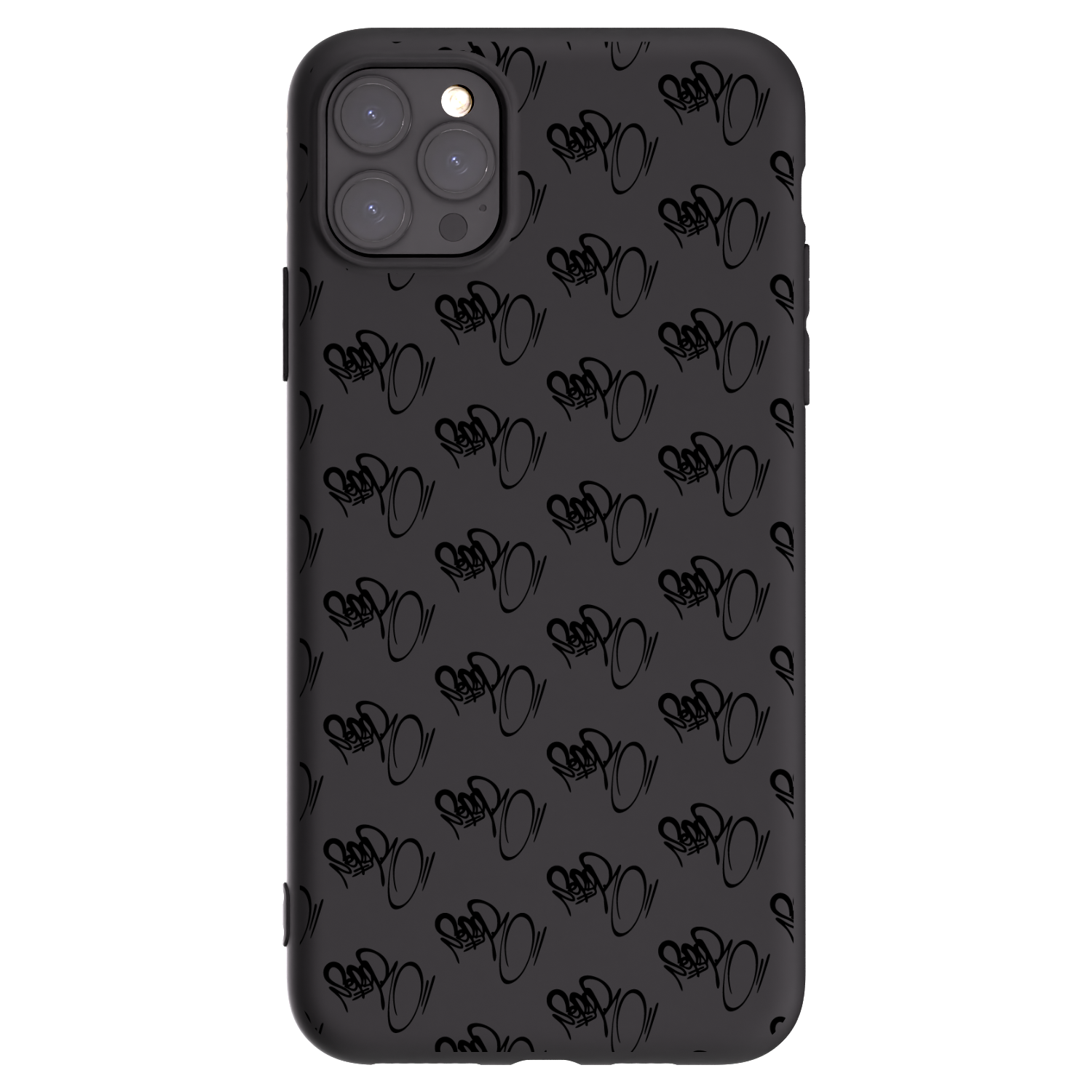 Picasee silikonový černý obal pro Apple iPhone 11 Pro Max - Separ - Black On Black 1