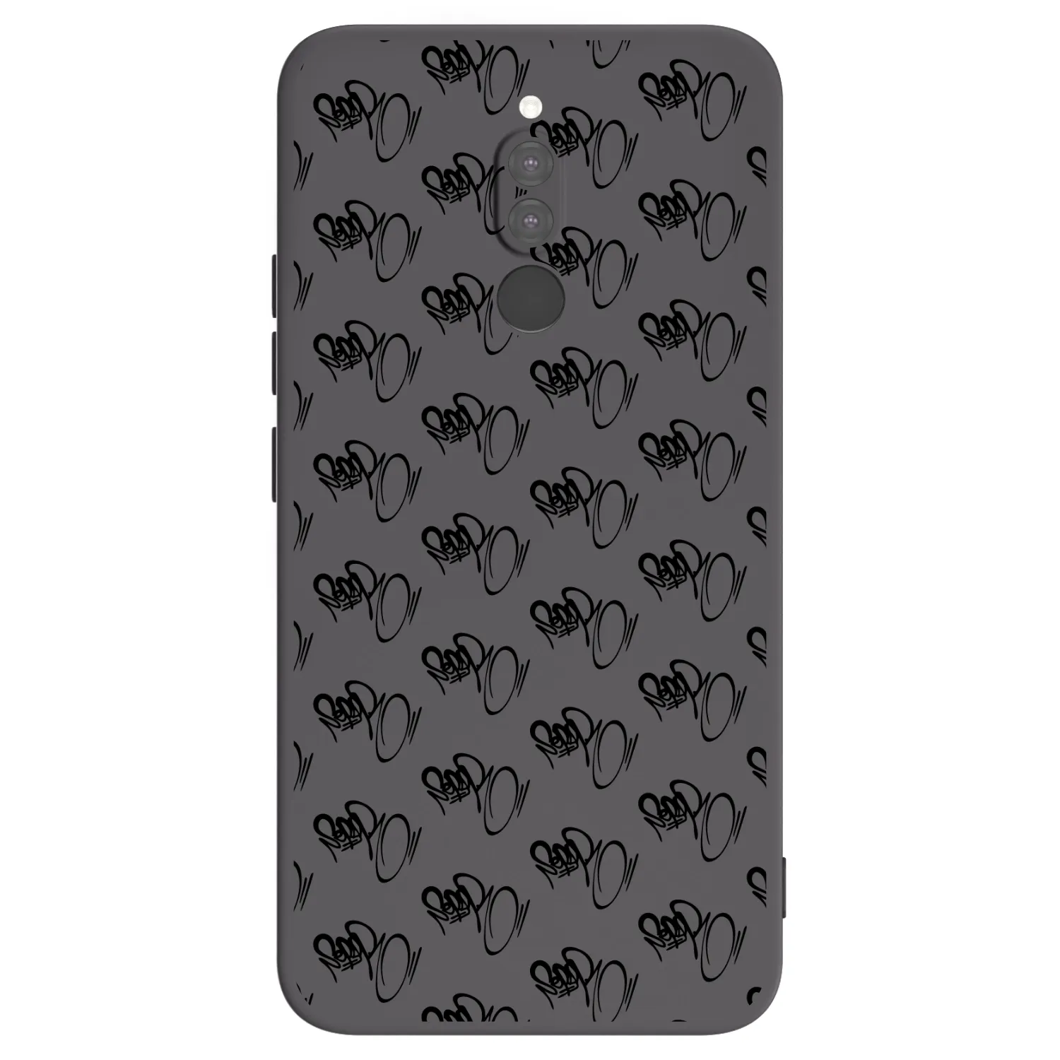 Picasee silikonový černý obal pro Xiaomi Redmi 8 - Separ - Black On Black 1