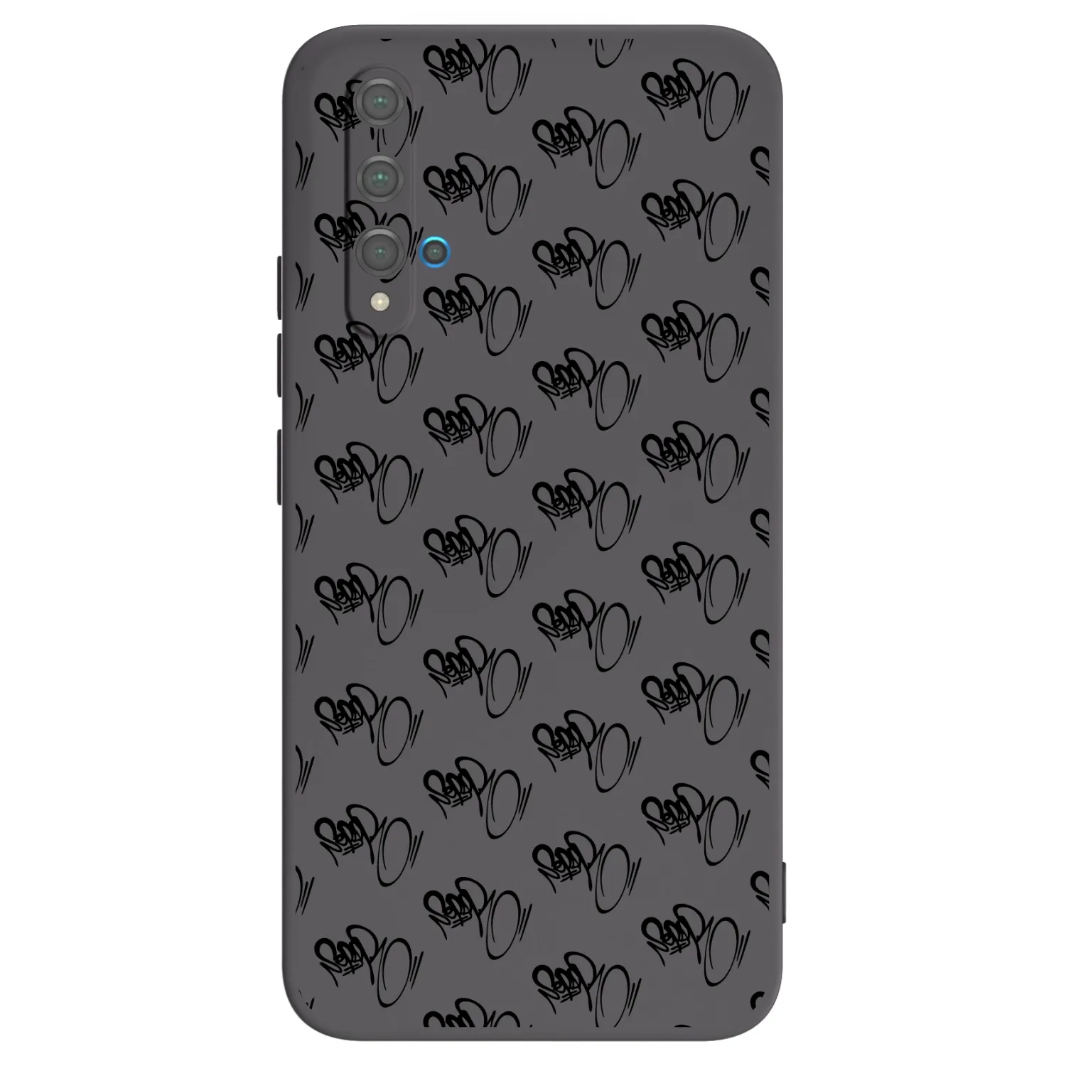 Picasee silikonový černý obal pro Huawei Nova 5T - Separ - Black On Black 1