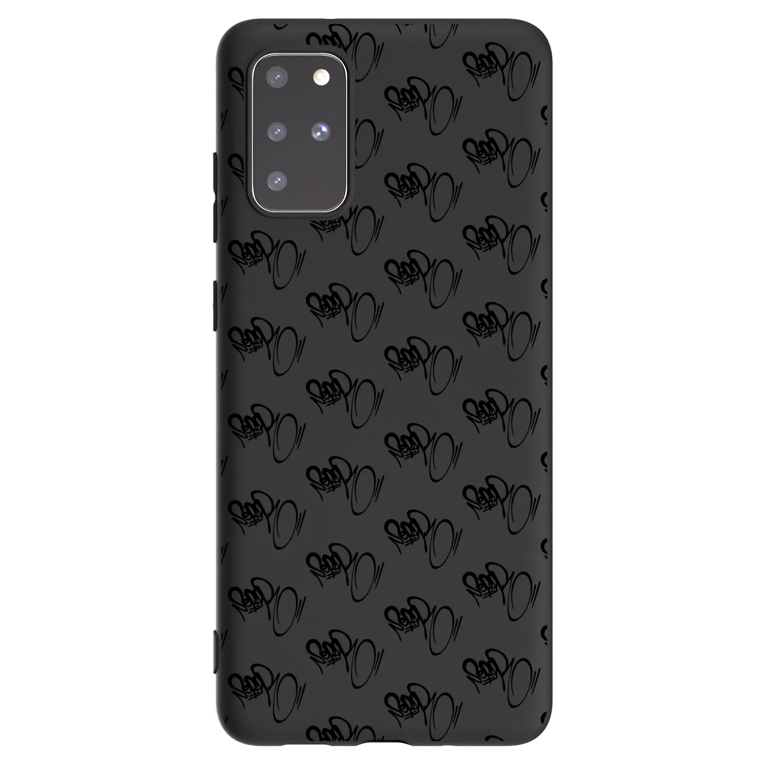 Picasee silikonový černý obal pro Samsung Galaxy S20+ G985F - Separ - Black On Black 1