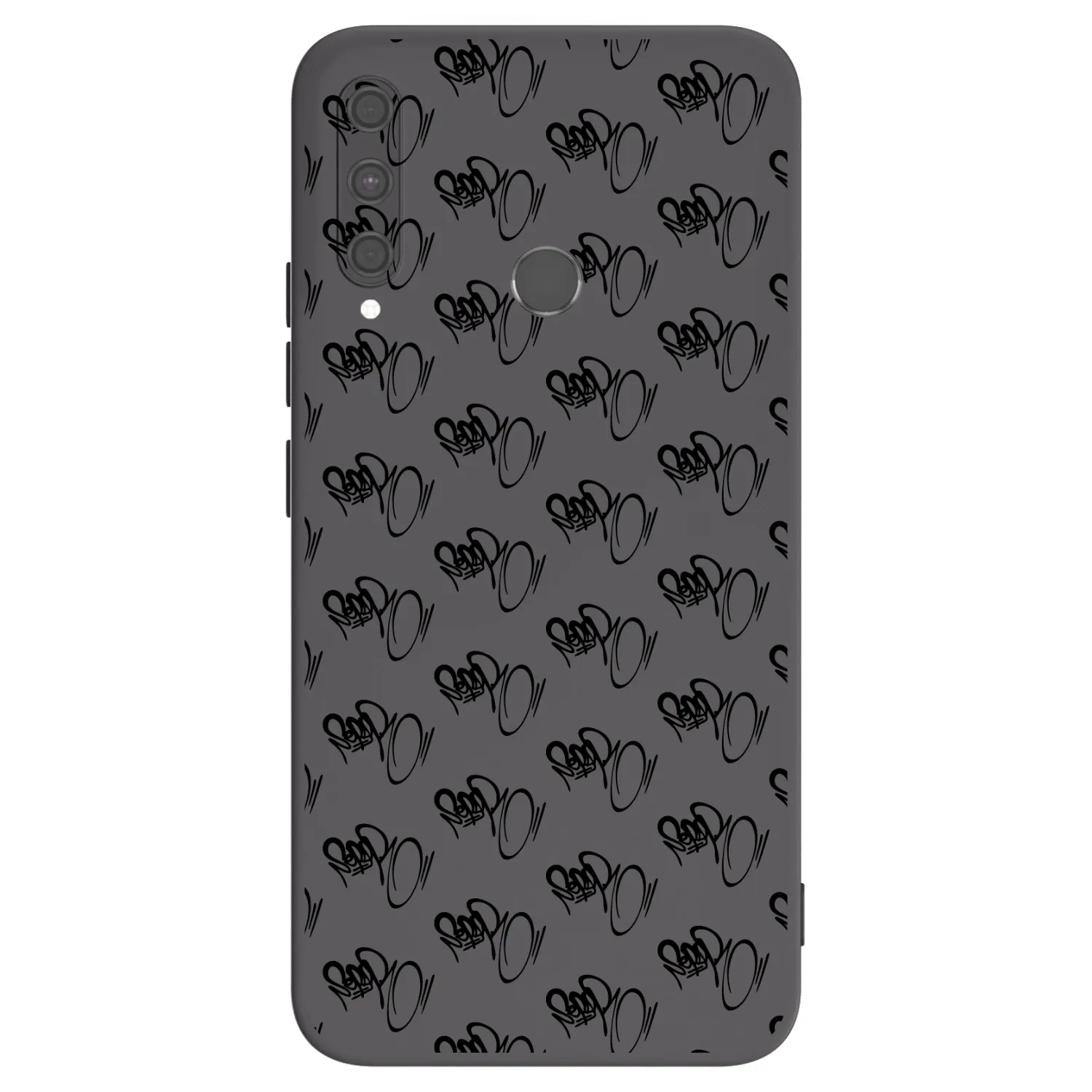 Picasee silikonový černý obal pro Huawei P40 Lite E - Separ - Black On Black 1