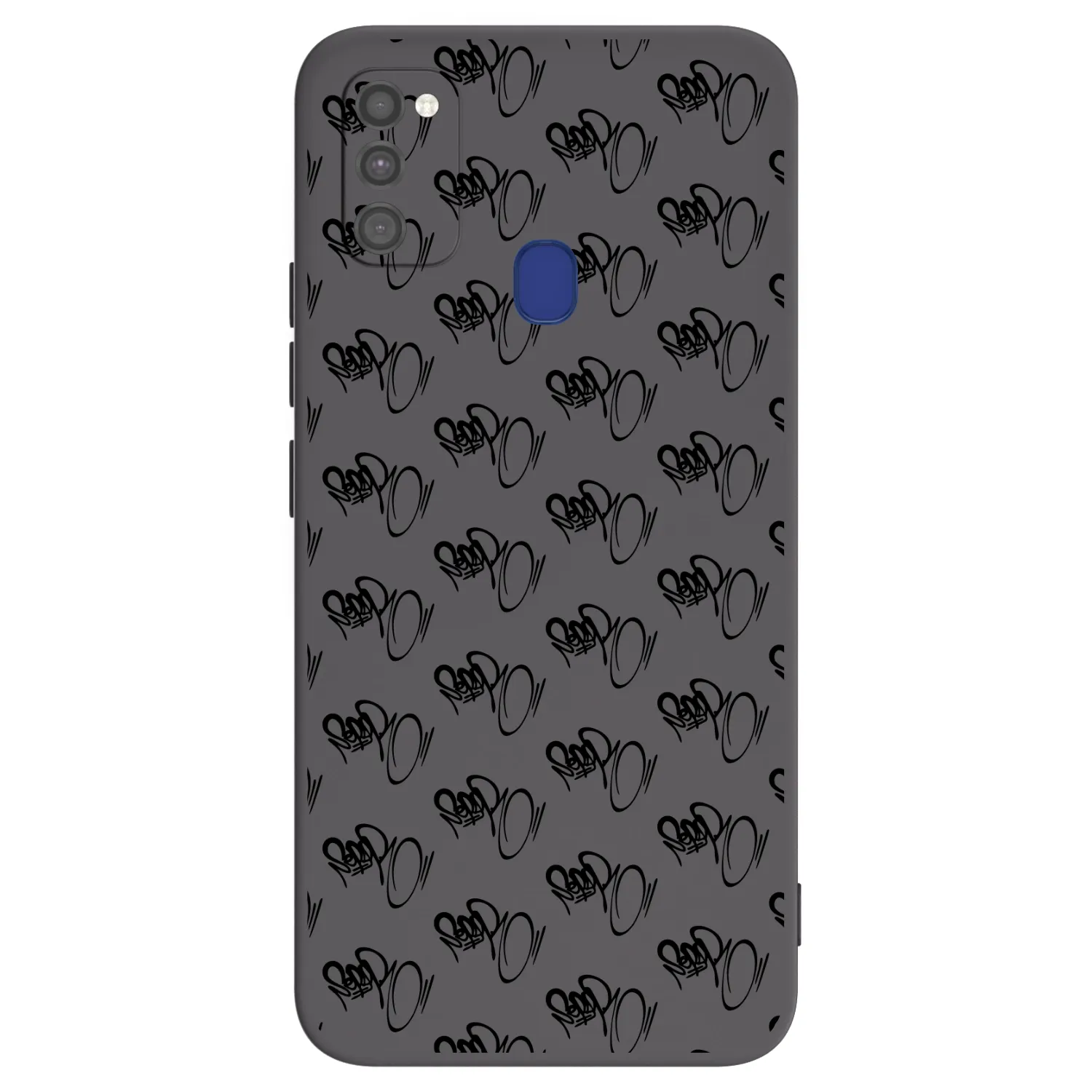 Picasee silikonový černý obal pro Samsung Galaxy M21 M215F - Separ - Black On Black 1