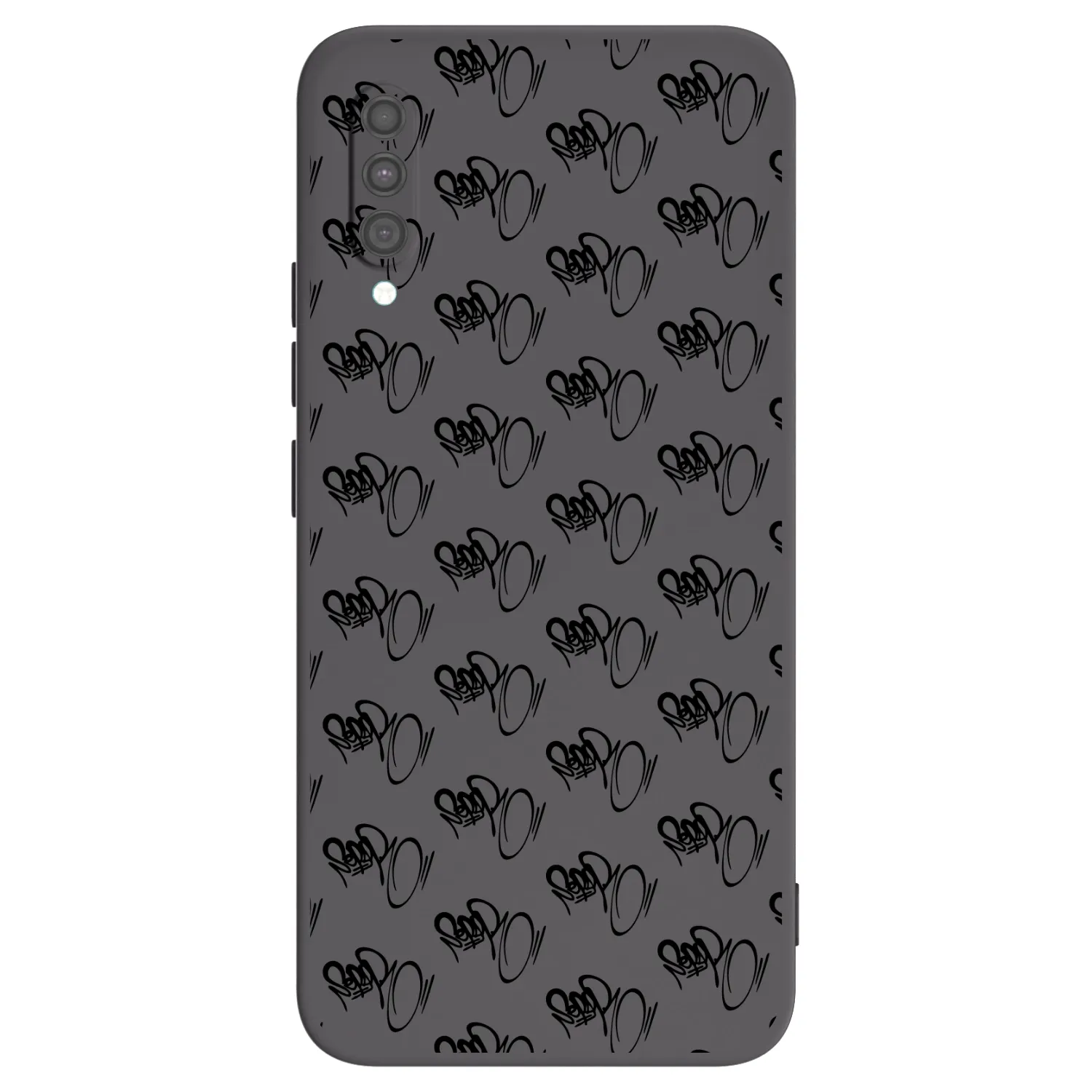 Picasee silikonový černý obal pro Samsung Galaxy A30s A307F - Separ - Black On Black 1