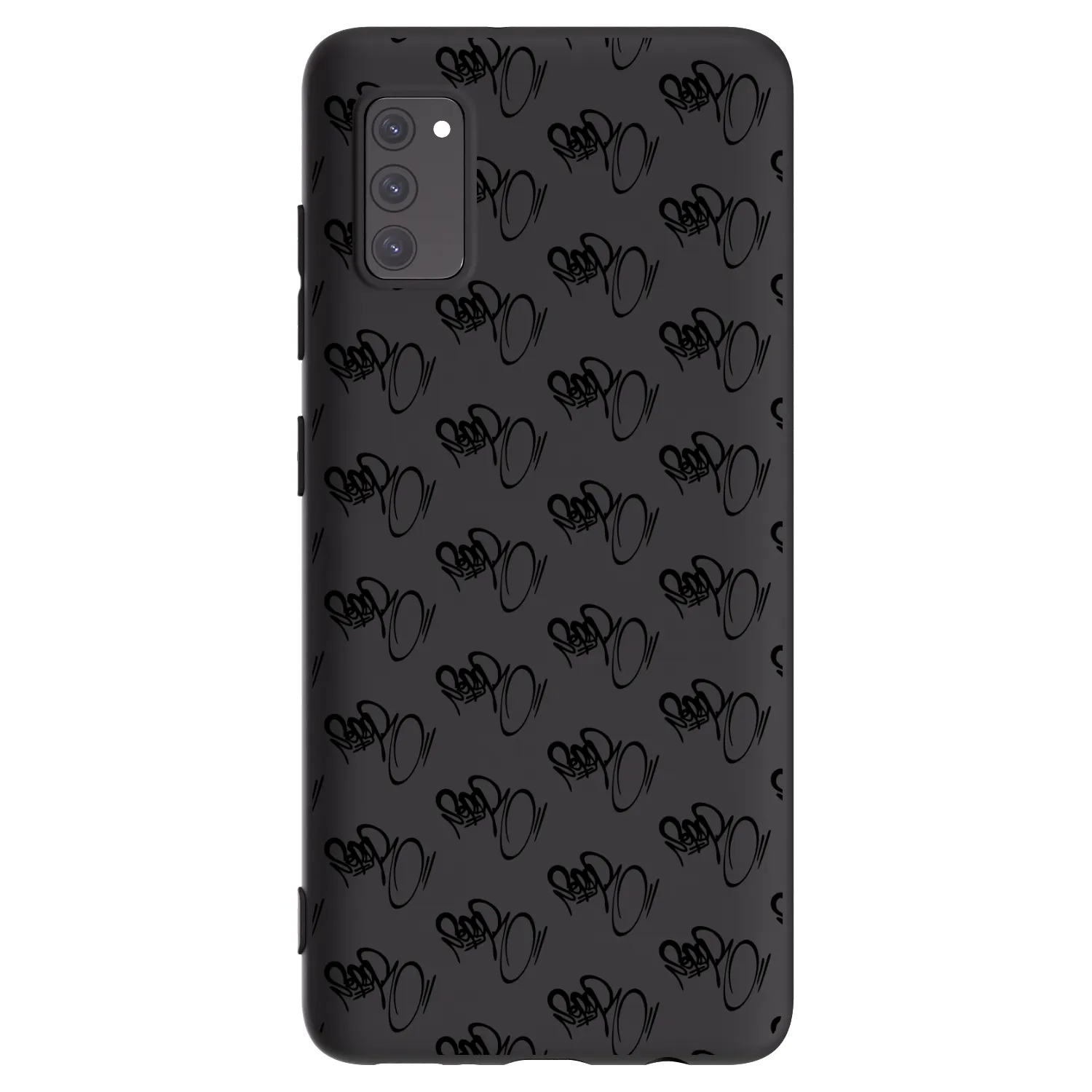 Picasee silikonový černý obal pro Samsung Galaxy A41 A415F - Separ - Black On Black 1