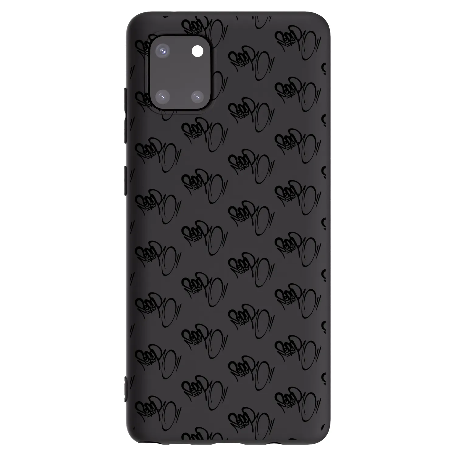 Picasee silikonový černý obal pro Samsung Galaxy Note 10 Lite N770F - Separ - Black On Black 1