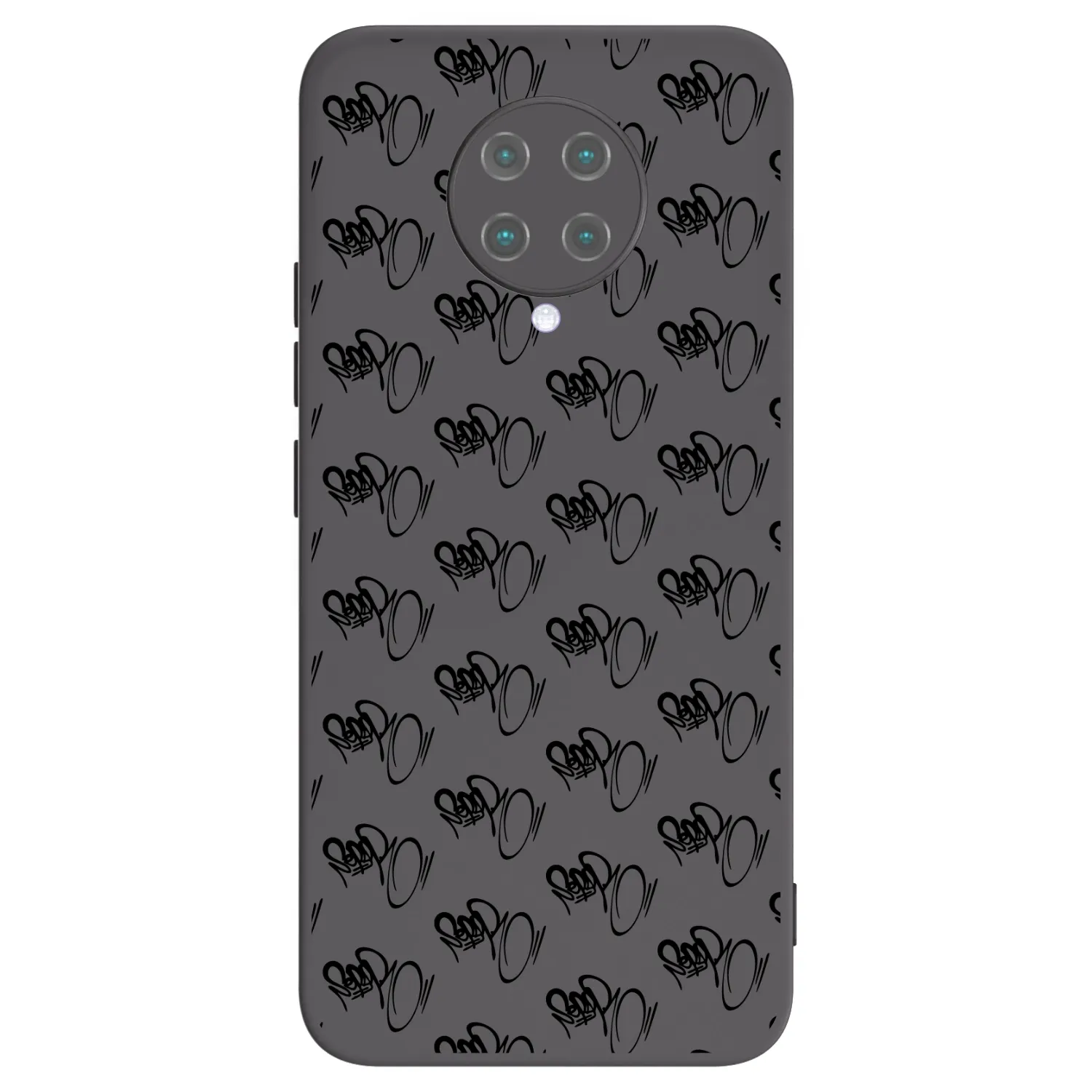 Picasee silikonový černý obal pro Xiaomi Poco F2 Pro - Separ - Black On Black 1