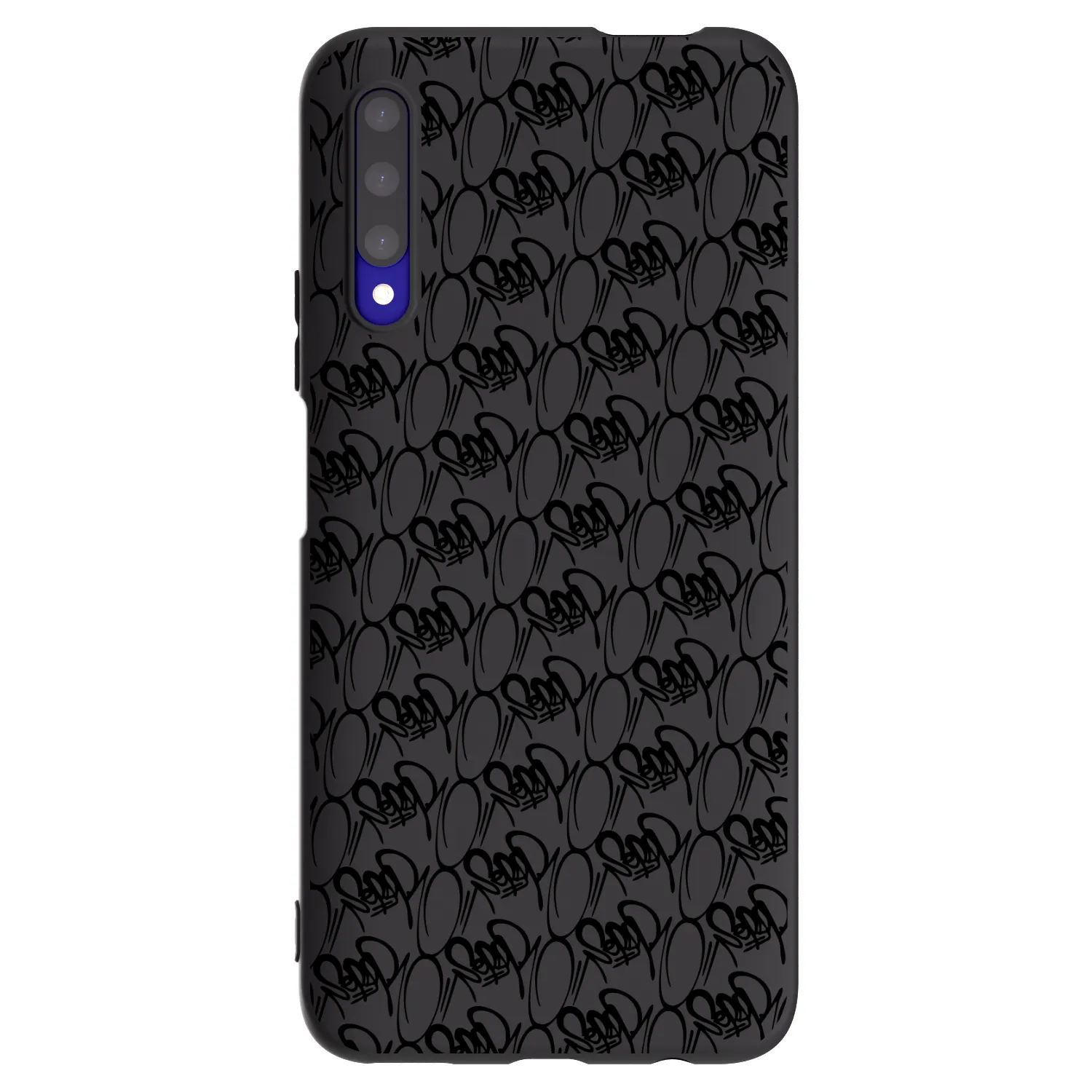 Picasee silikonový černý obal pro Honor 9X Pro - Separ - Black On Black 2