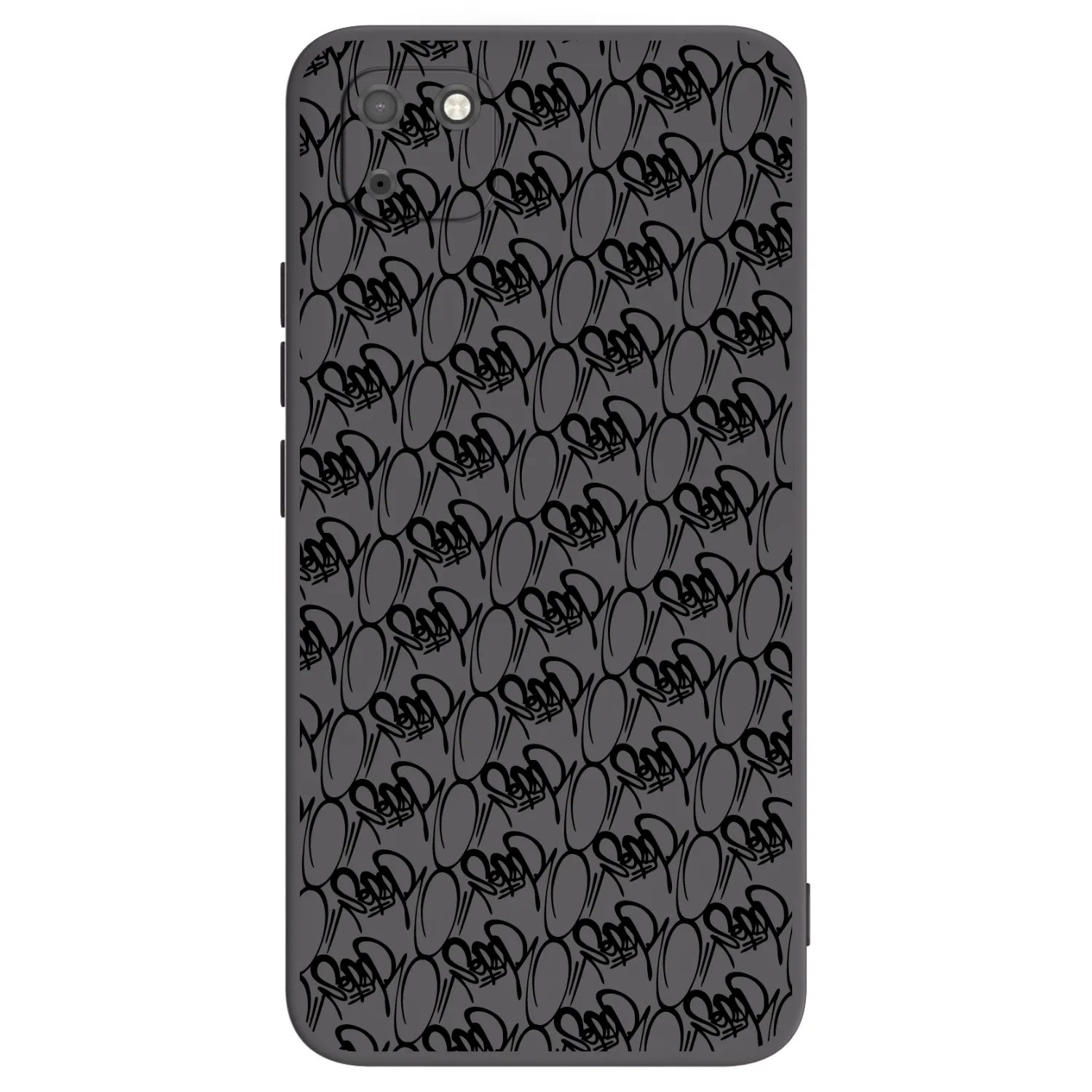 Picasee silikonový černý obal pro Huawei Y5P - Separ - Black On Black 2