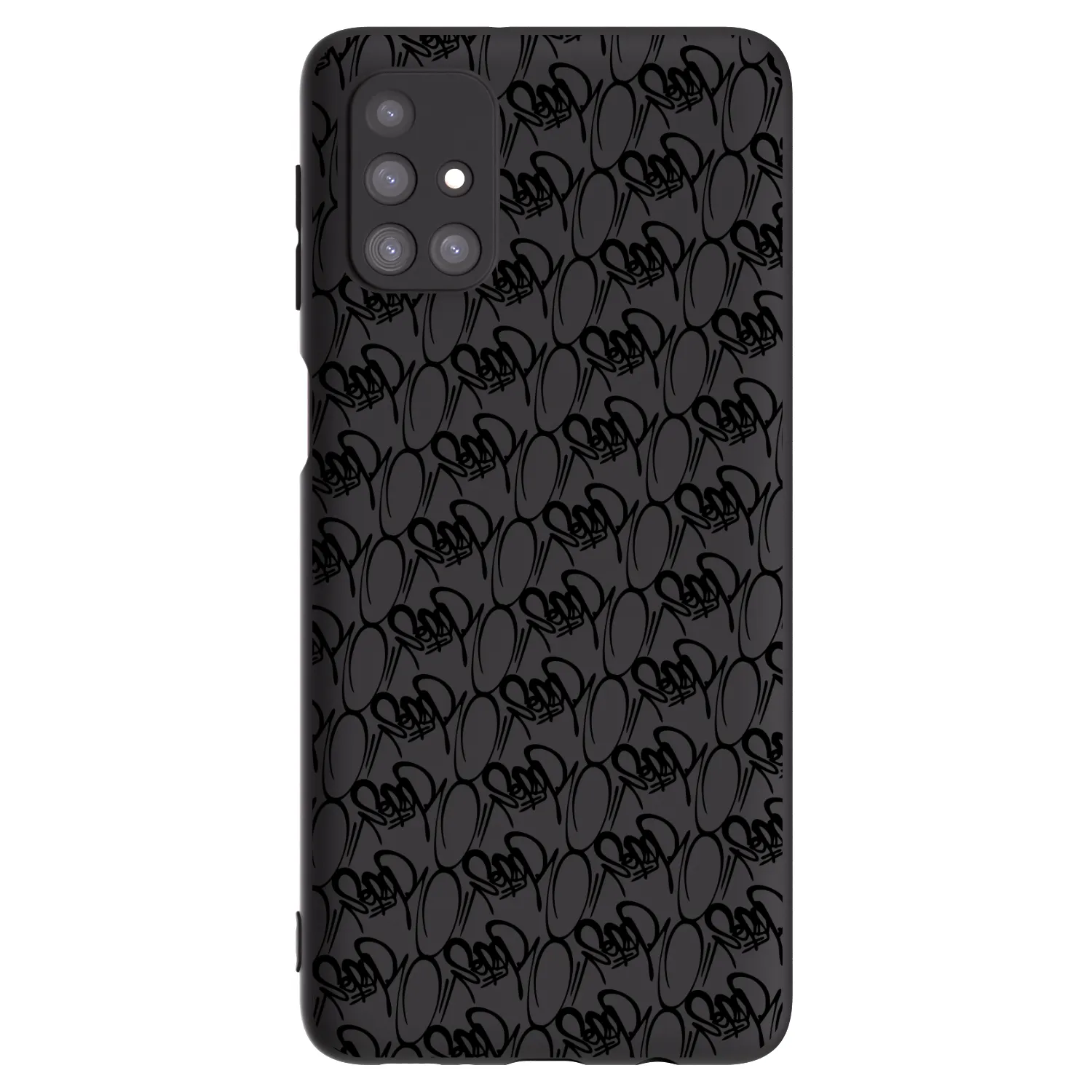 Picasee silikonový černý obal pro Samsung Galaxy M31s - Separ - Black On Black 2