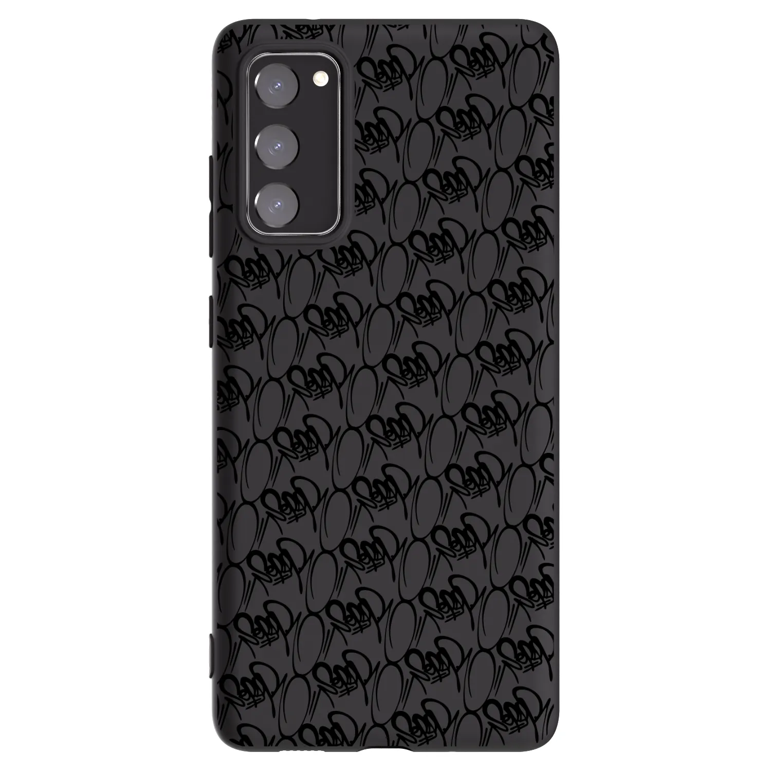 Picasee silikonový černý obal pro Samsung Galaxy S20 FE - Separ - Black On Black 2