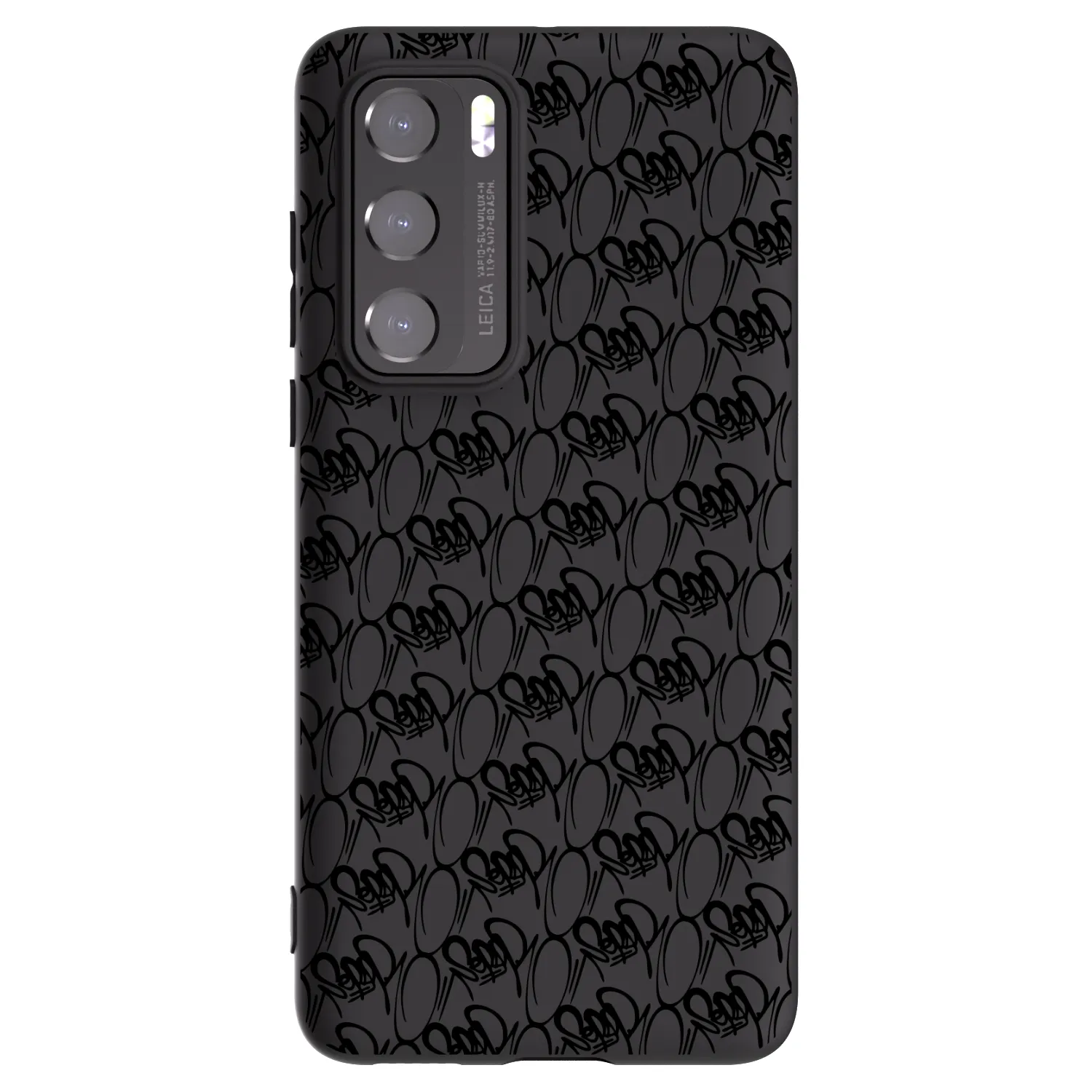 Picasee silikonový černý obal pro Huawei P40 - Separ - Black On Black 2