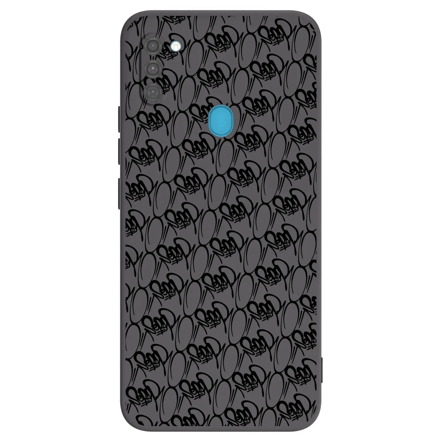 Picasee silikonový černý obal pro Samsung Galaxy M11 - Separ - Black On Black 2