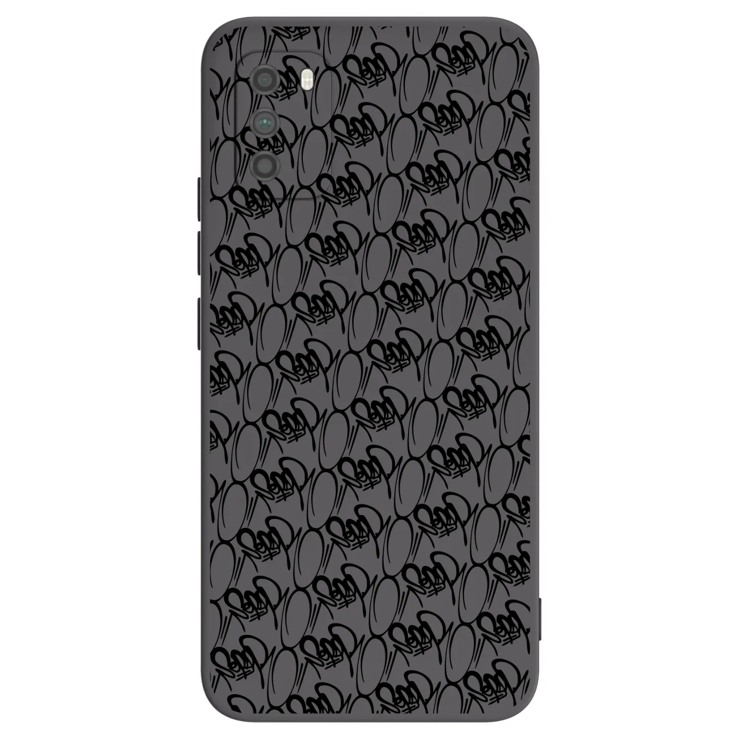 Picasee silikonový černý obal pro Xiaomi Poco M3 - Separ - Black On Black 2