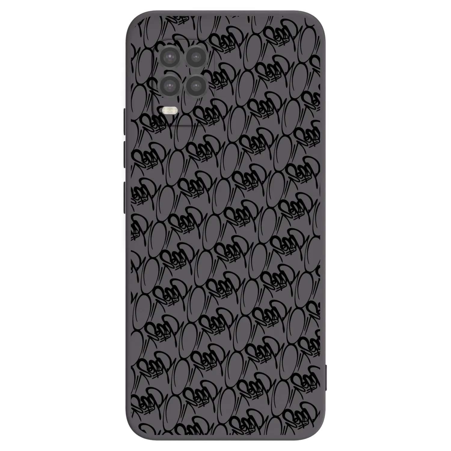 Picasee silikonový černý obal pro Xiaomi Mi 10 Lite - Separ - Black On Black 2